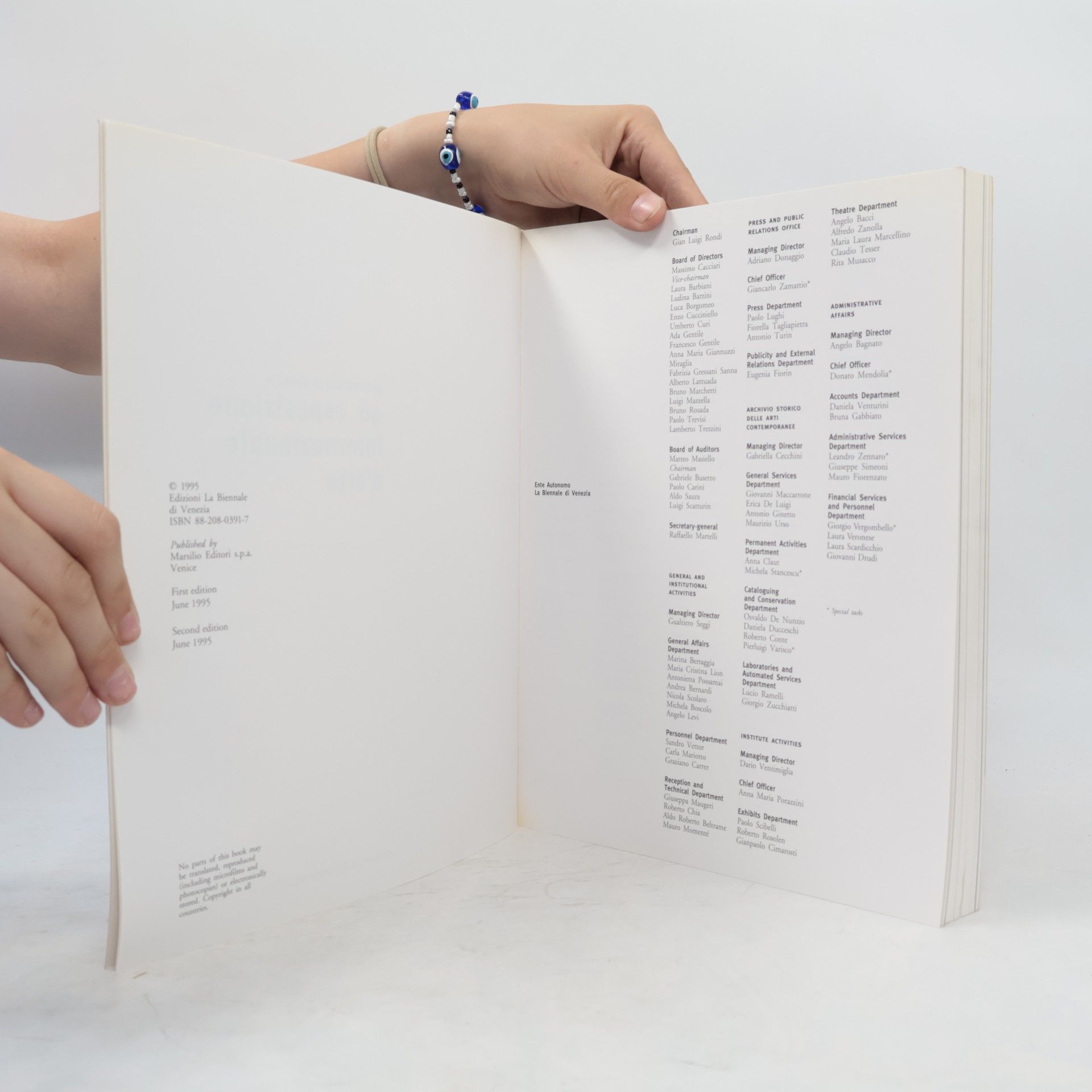 Gian Luigi Rondi La Biennale di Venezia 46 Esposizione Internazionale d'Arte