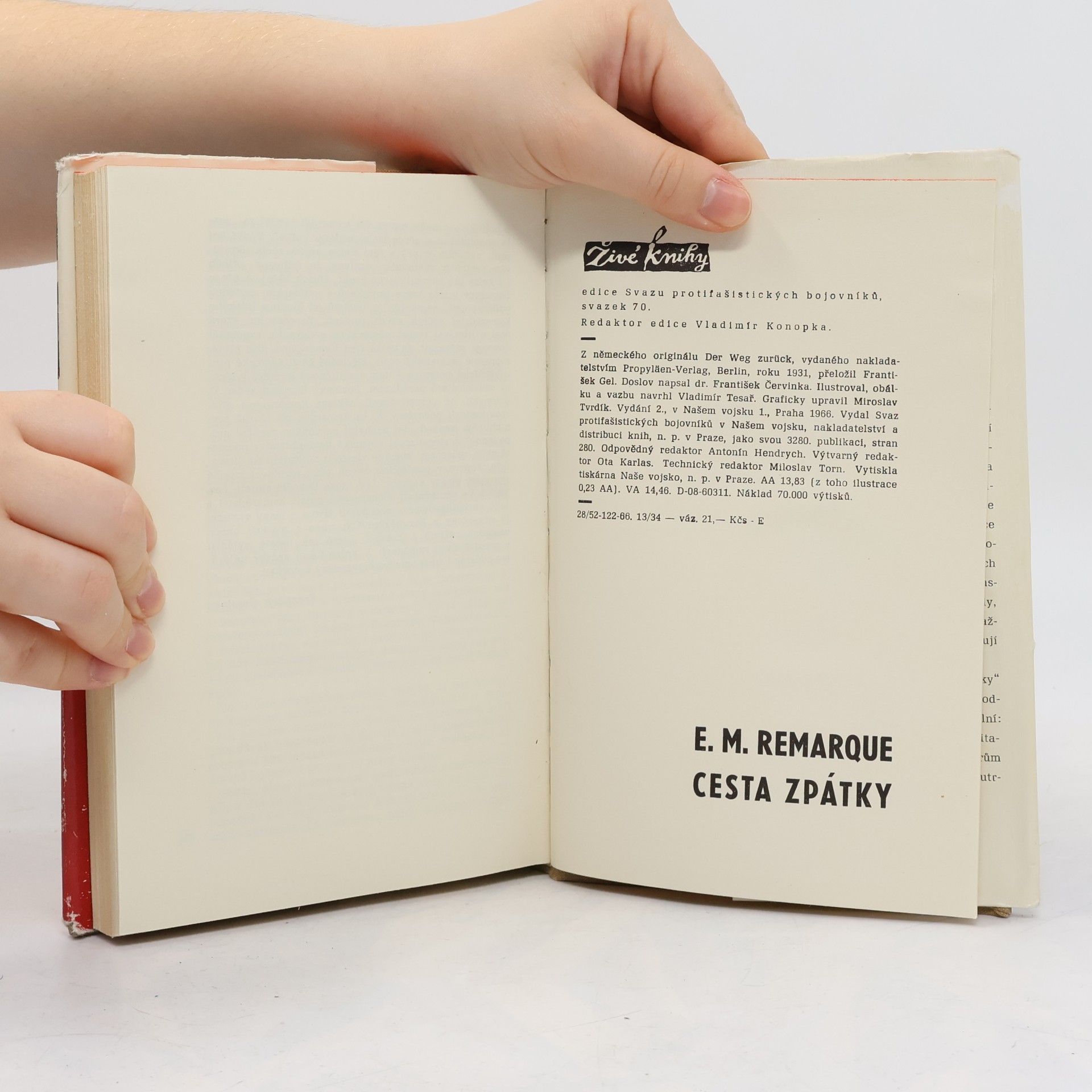 Erich Maria Remarque Cesta zpátky