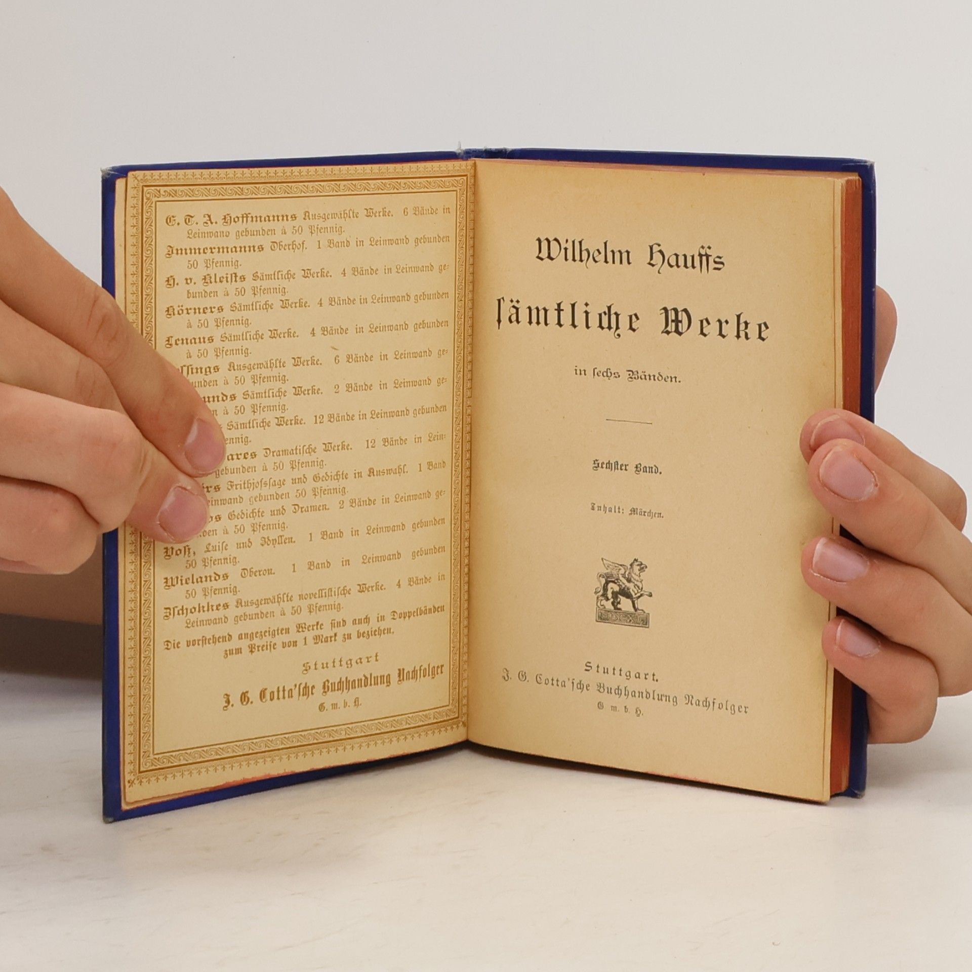 Wilhelm Hauff Wilhelm Hauffs sämtliche werke in sechs bänden 6
