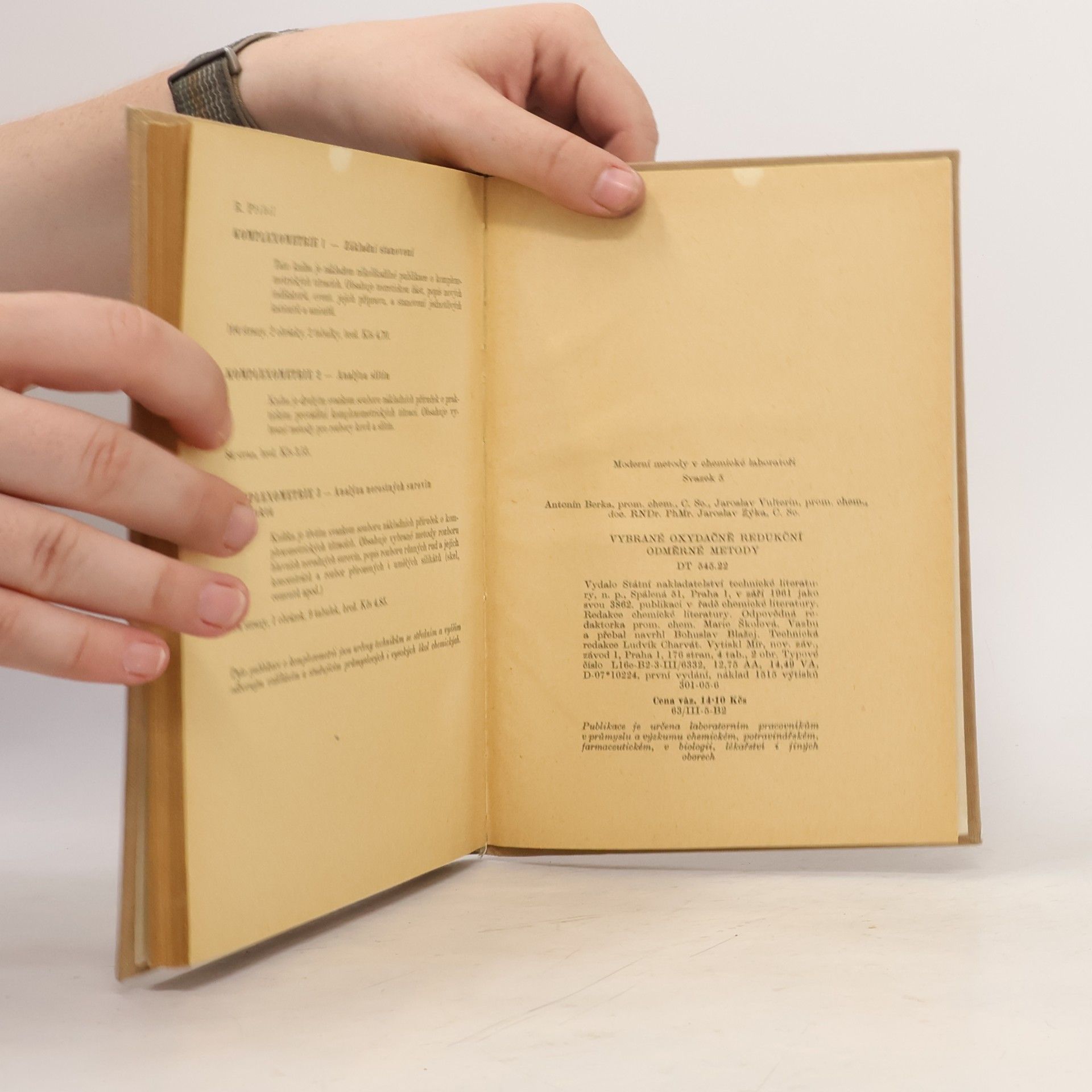 Various authors Vybrané oxidačně redukční odměrné metody