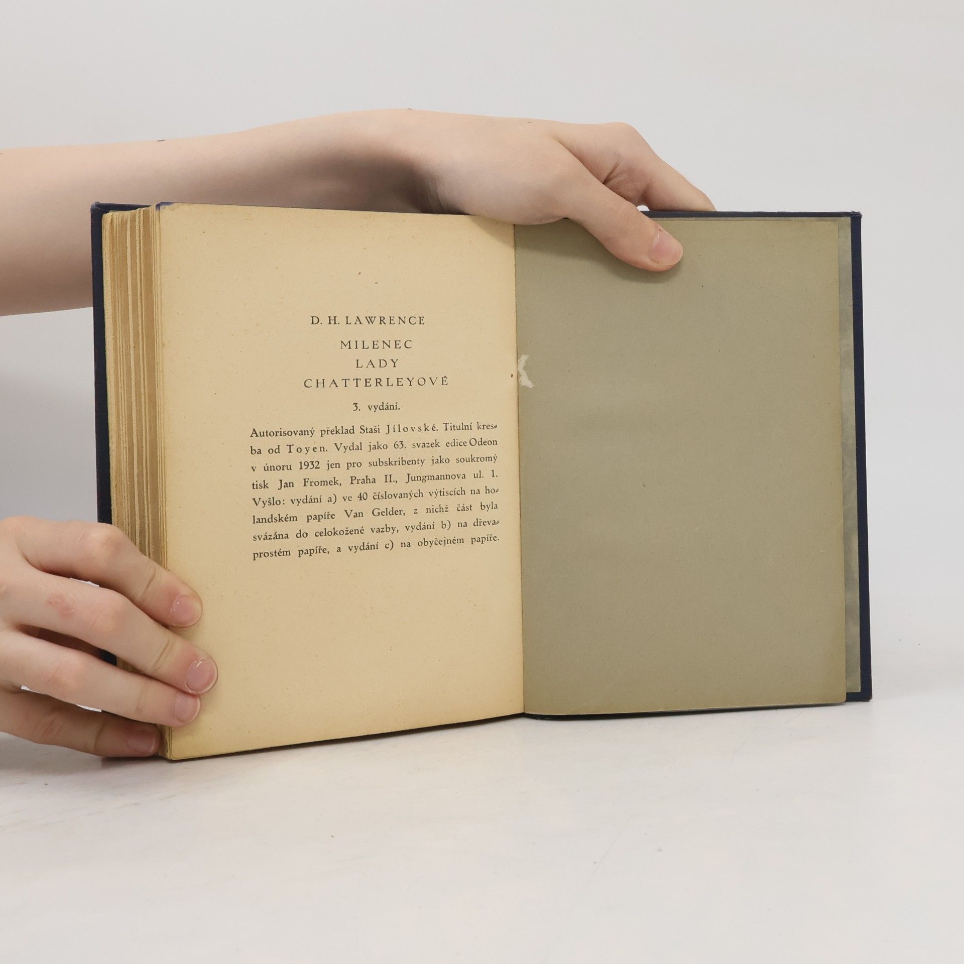 D. H. Lawrence Milenec Lady Chatterleyové