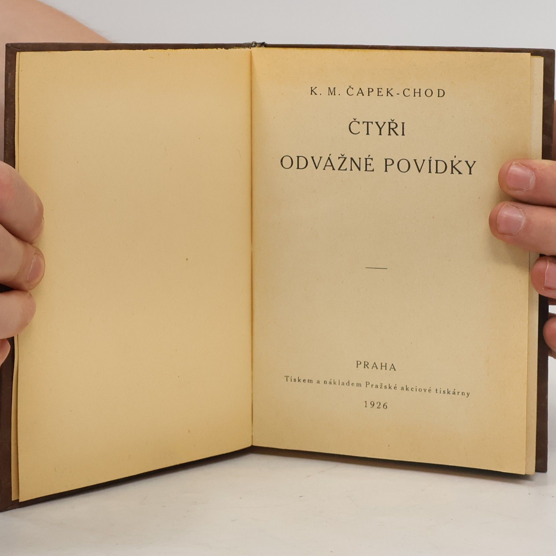 K. M. Čapek Chod Čtyři odvážné povídky