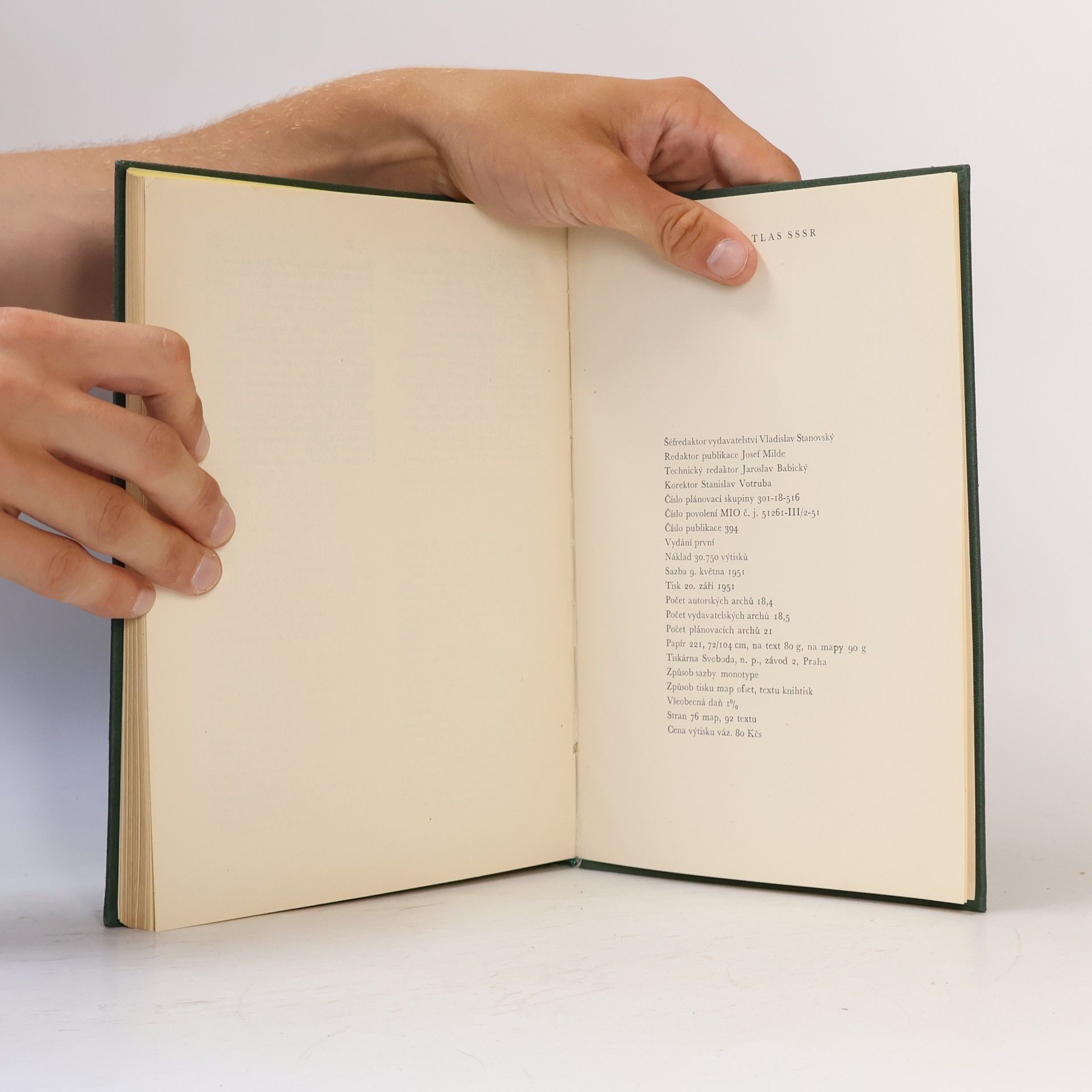 Autorenkollektiv Příruční atlas SSSR