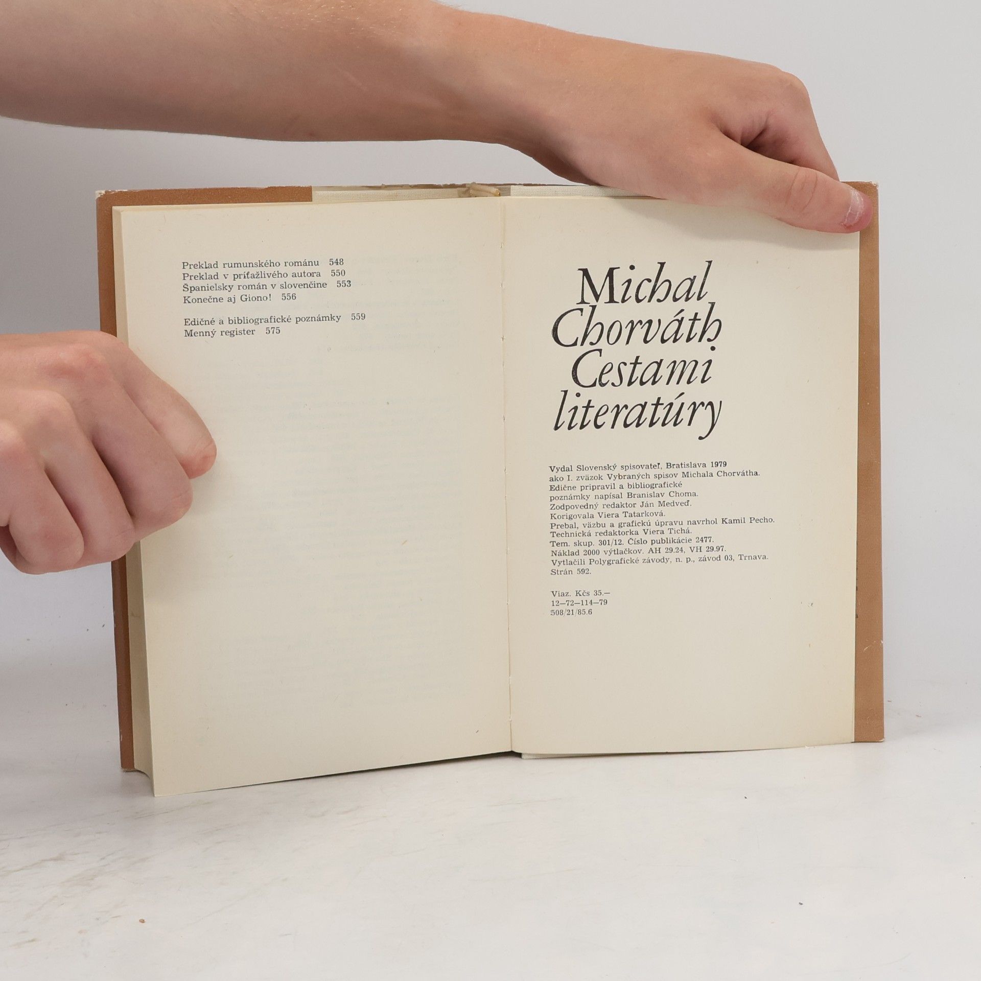 Michal Chorváth Cestami literatúry