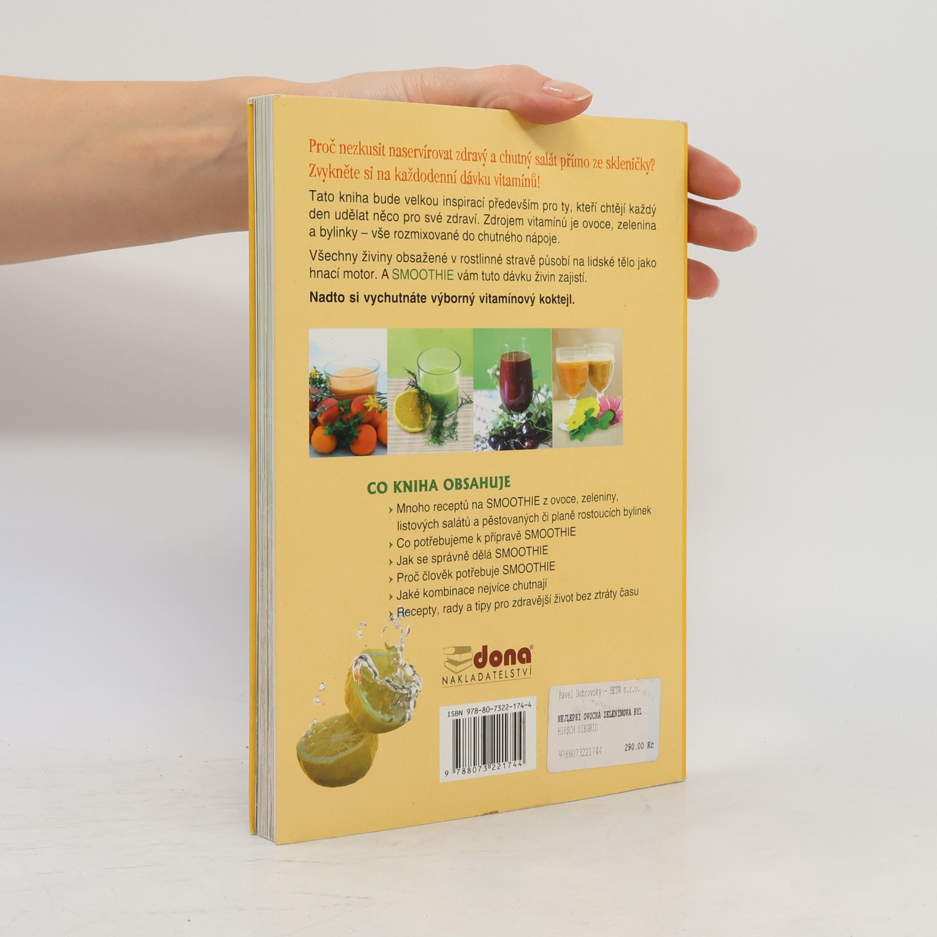 Siegrid Hirsch Nejlepší ovocná, zeleninová a bylinková smoothies