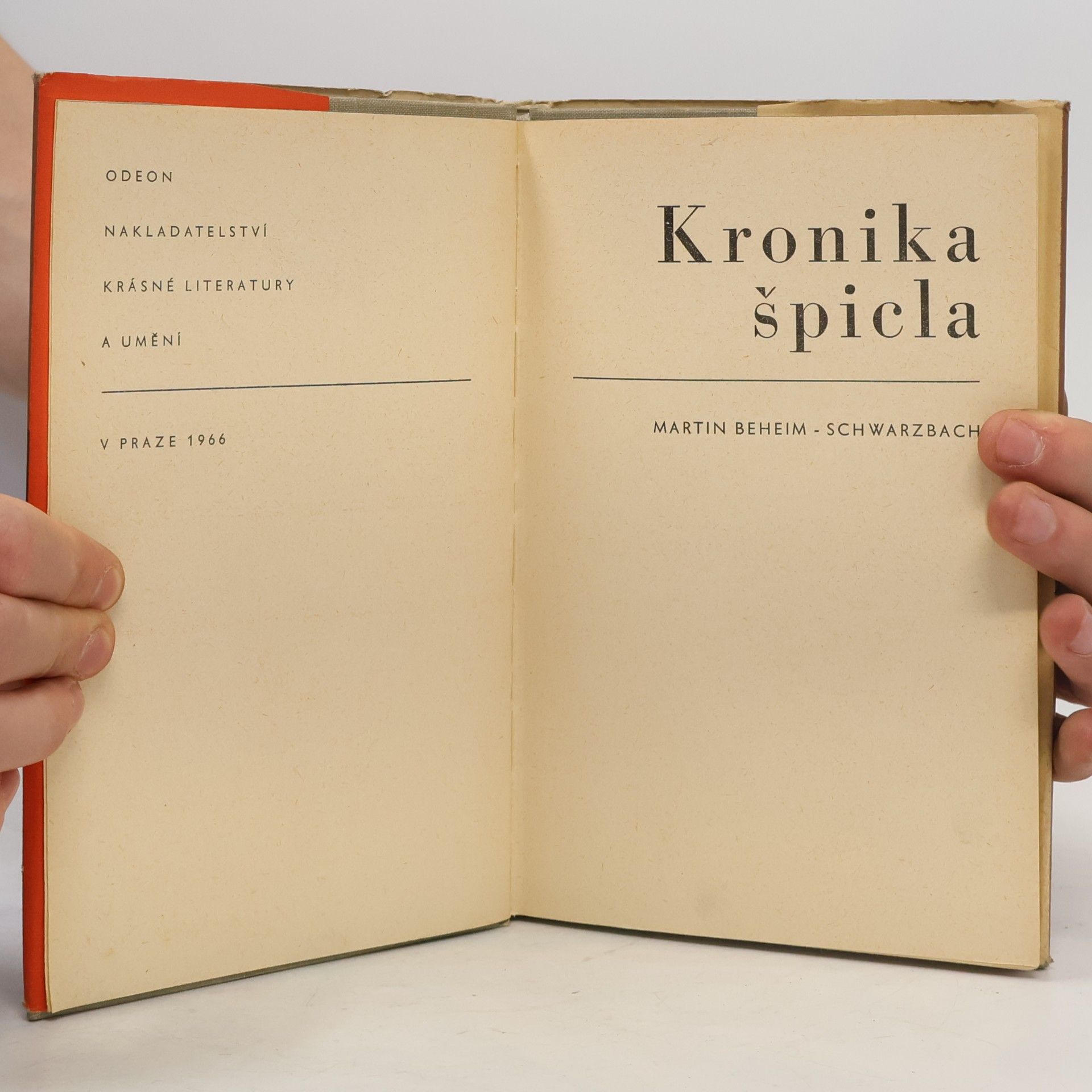 Martin Beheim-Schwarzbach Kronika špicla
