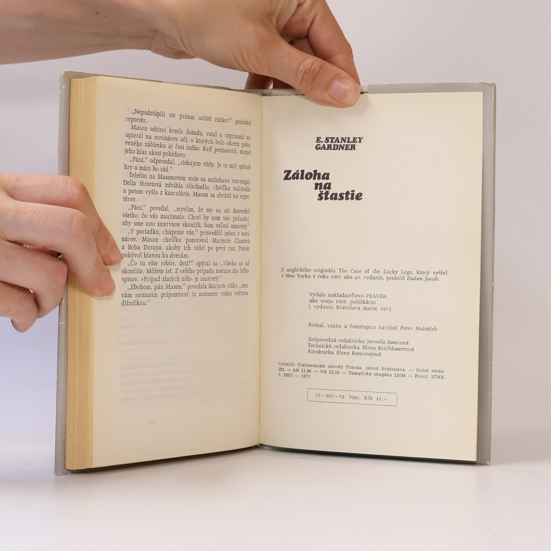 Erle Stanley Gardner Záloha na šťastie