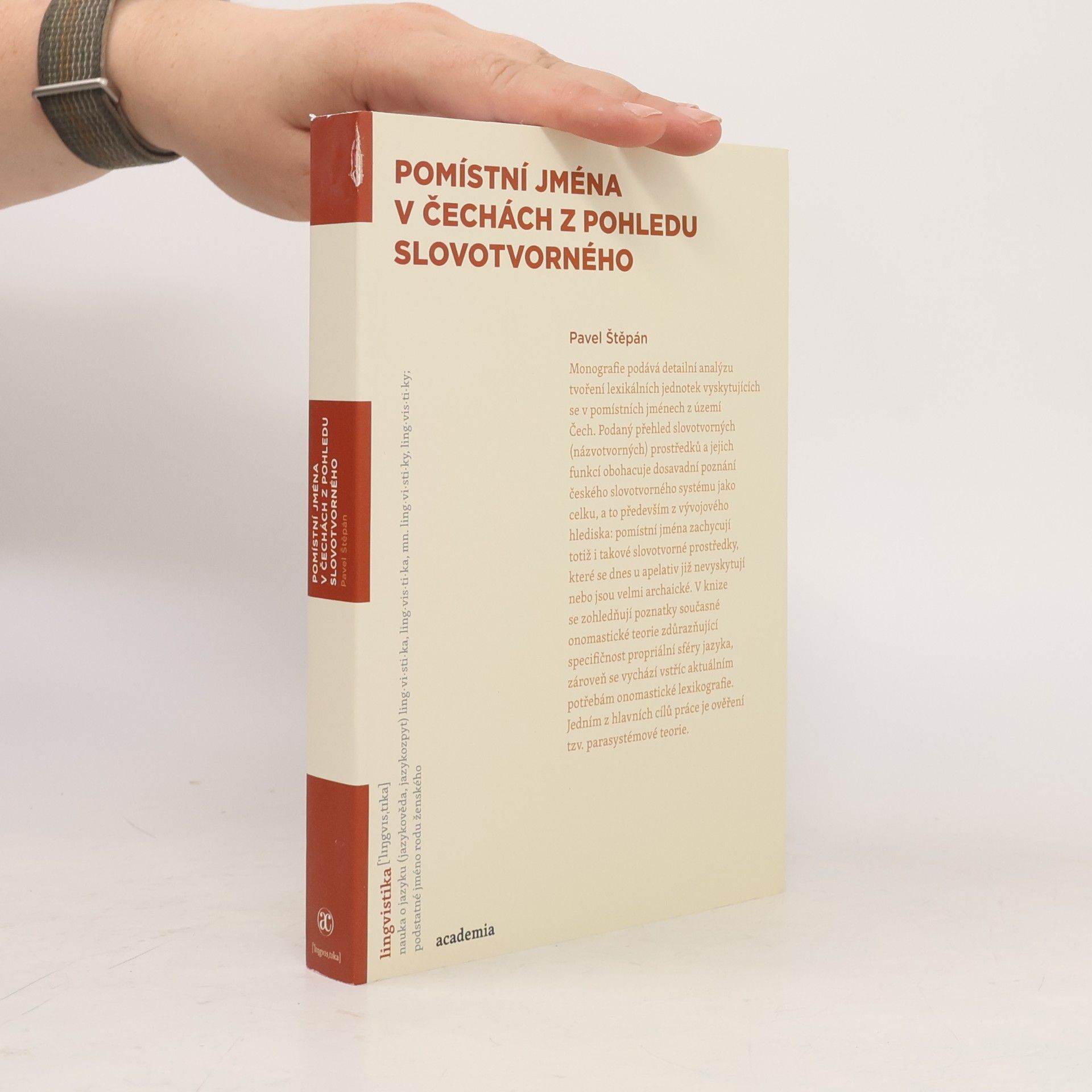 Pavel Štěpán Pomístní jména v Čechách z pohledu slovotvorného