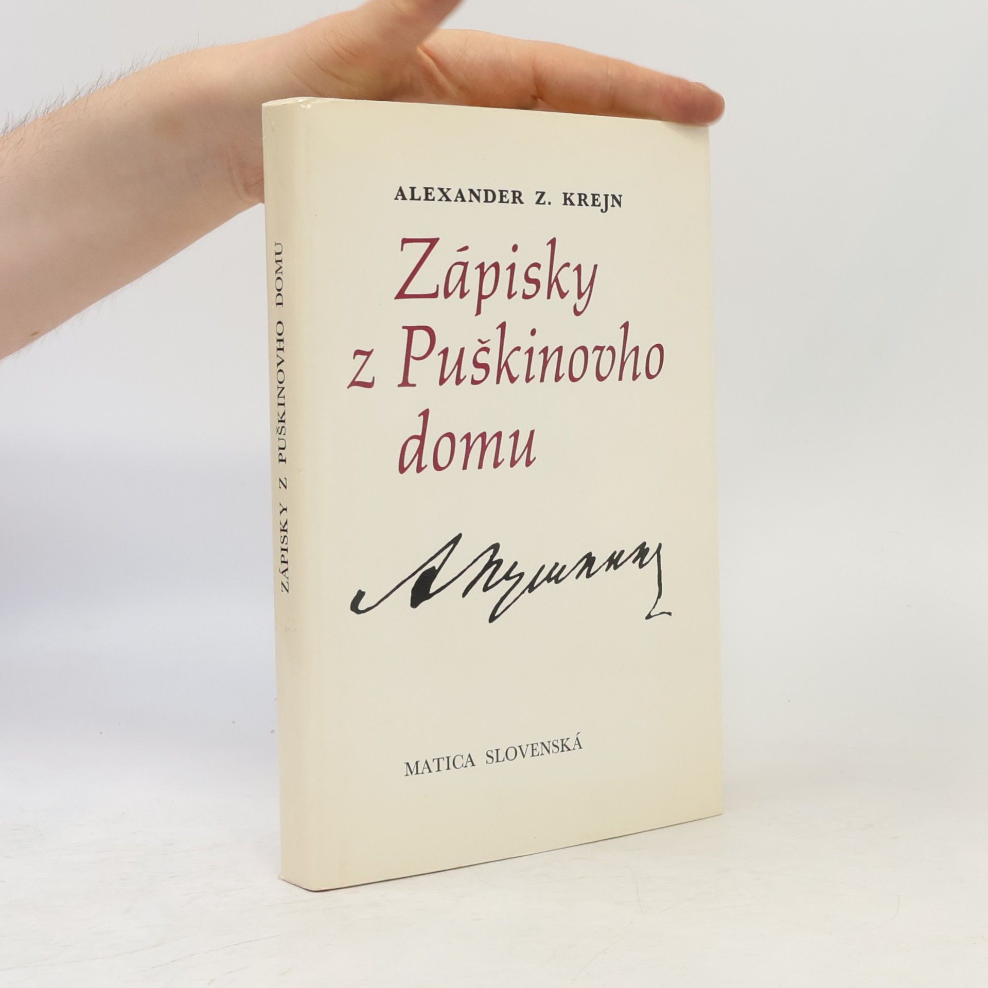 Alexander Z. Krejn Zápisky z Puškinovho domu