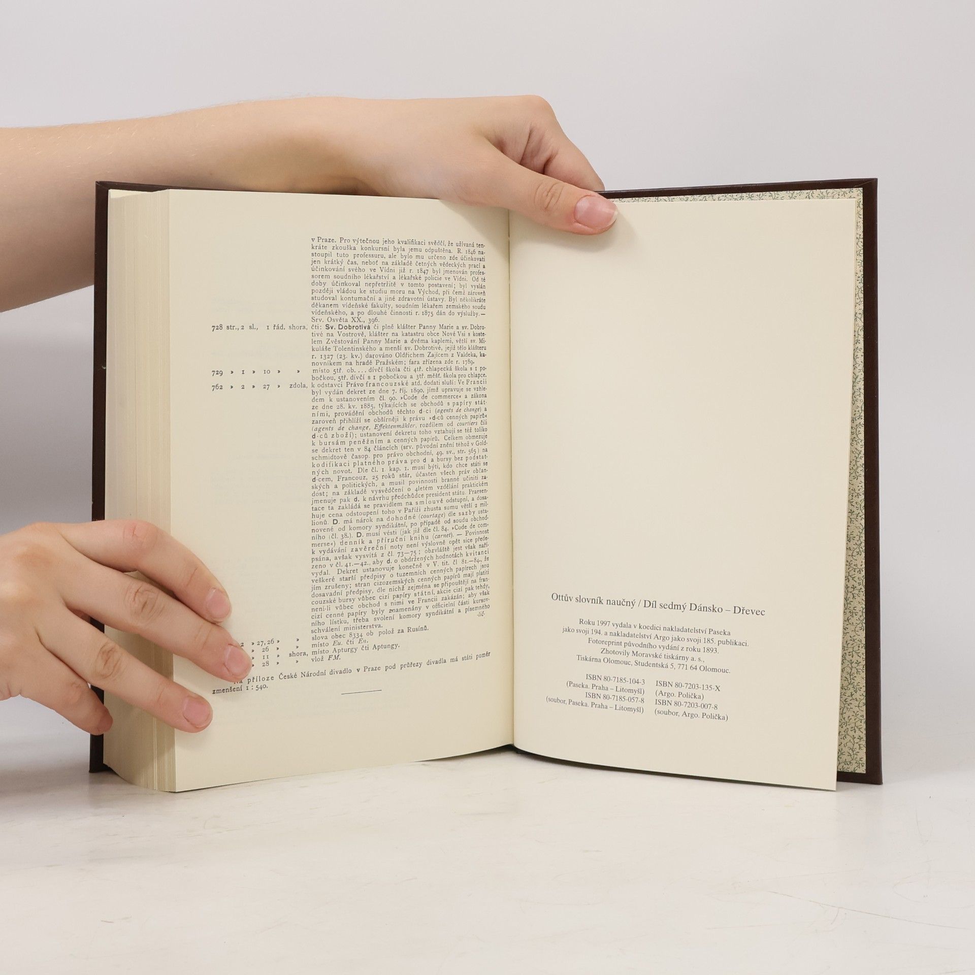 Various authors Ottův slovník naučný VII.