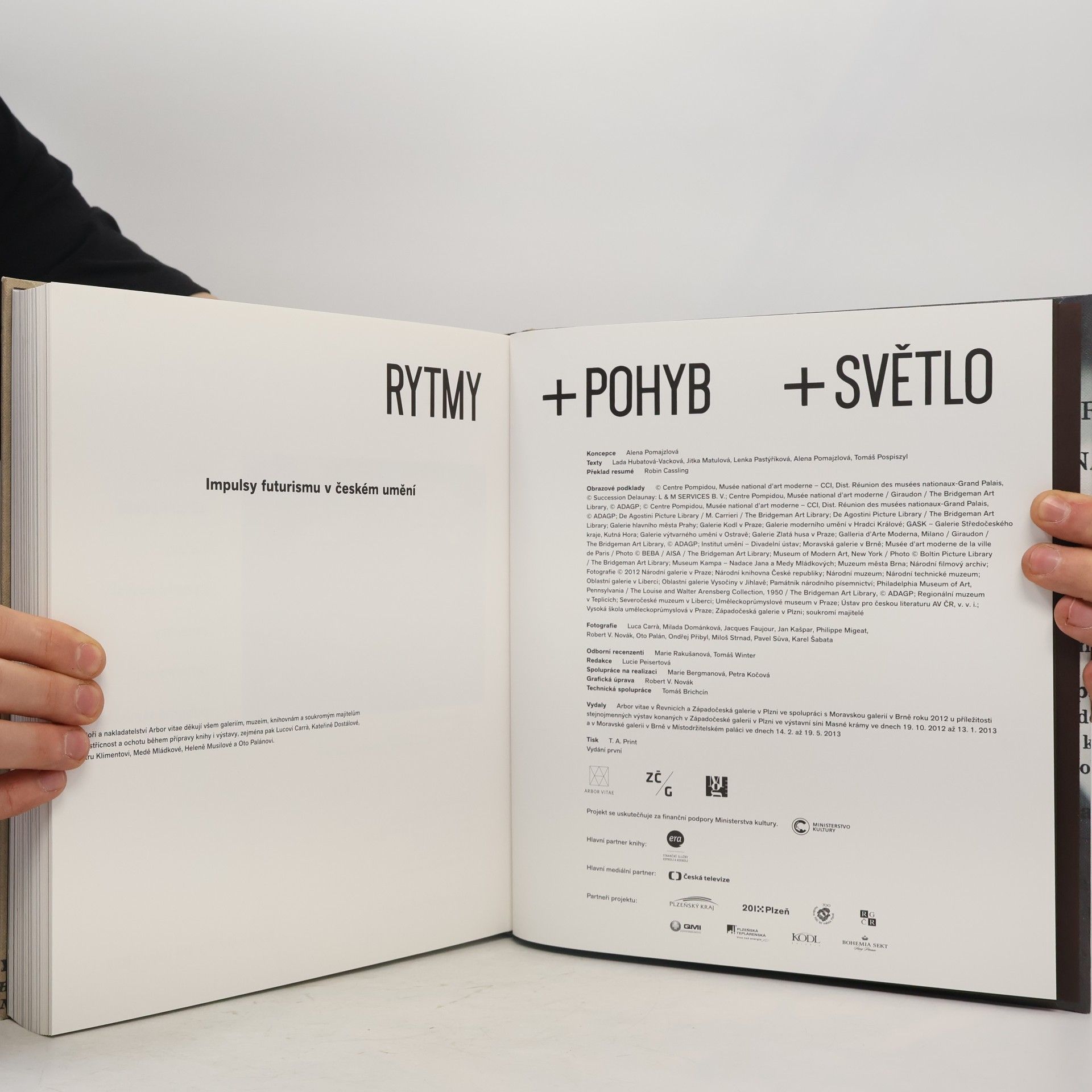 Alena Pomajzlová Rytmy + pohyb + světlo : impulsy futurismu v českém umění