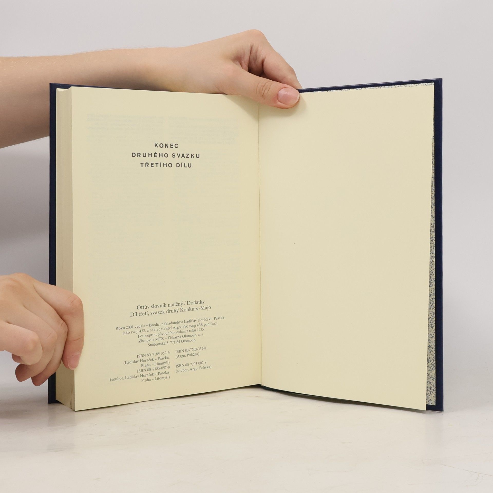 Various authors Ottův slovník naučný Dodatky III 2 Konkurs - Majo