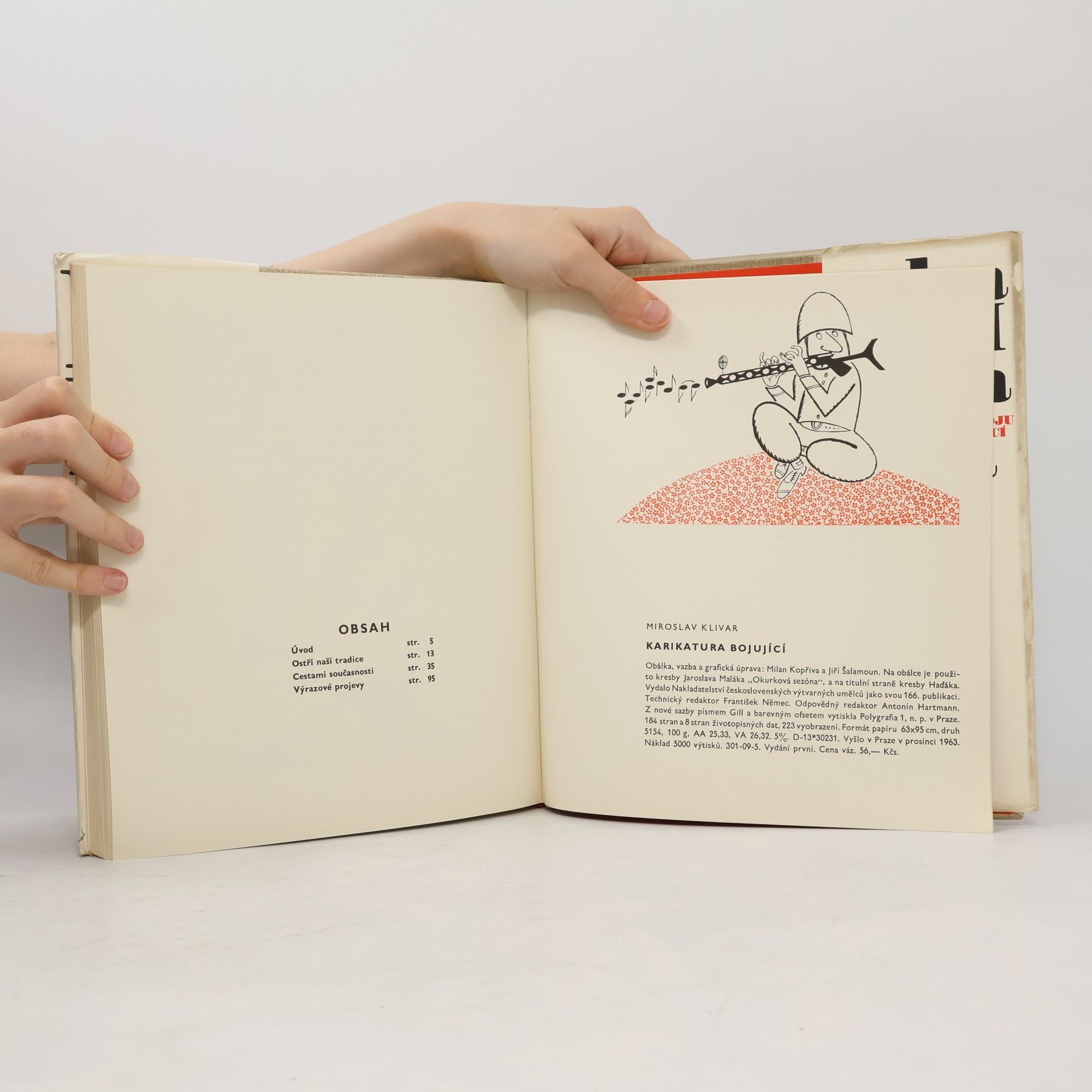 Miroslav Klivar Karikatura bojující : antologie současné politické karikatury a kresby 1945-1962