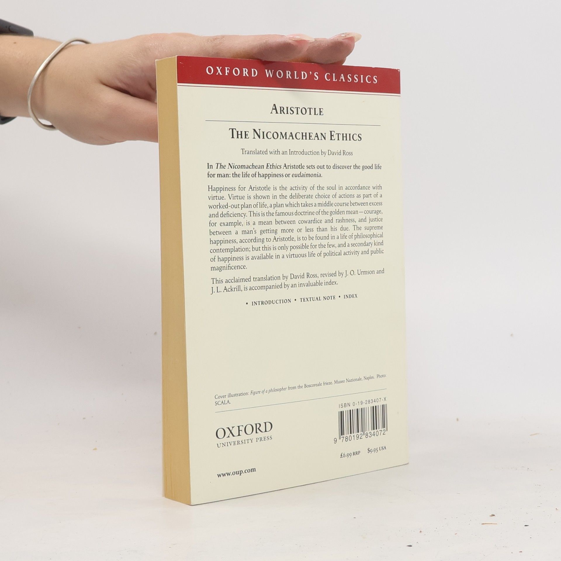 Aristotle Oxford World's Classics: The Nicomachean Ethics