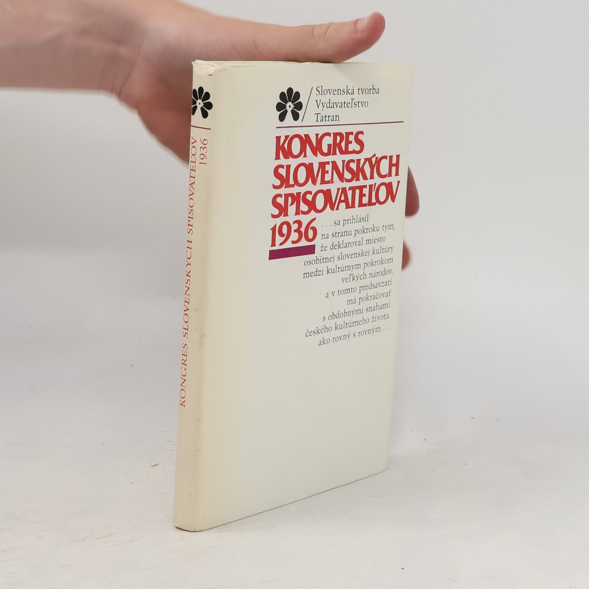 Rudolf Chmel Kongres slovenských spisovateľov 1936