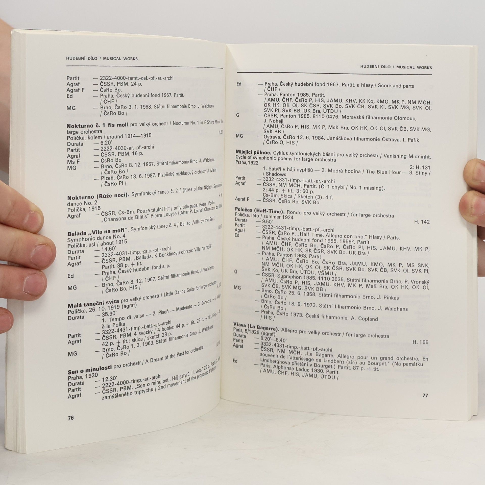 Autorenkollektiv Bohuslav Martinů - bibliografický katalog / bibliographical catalogue