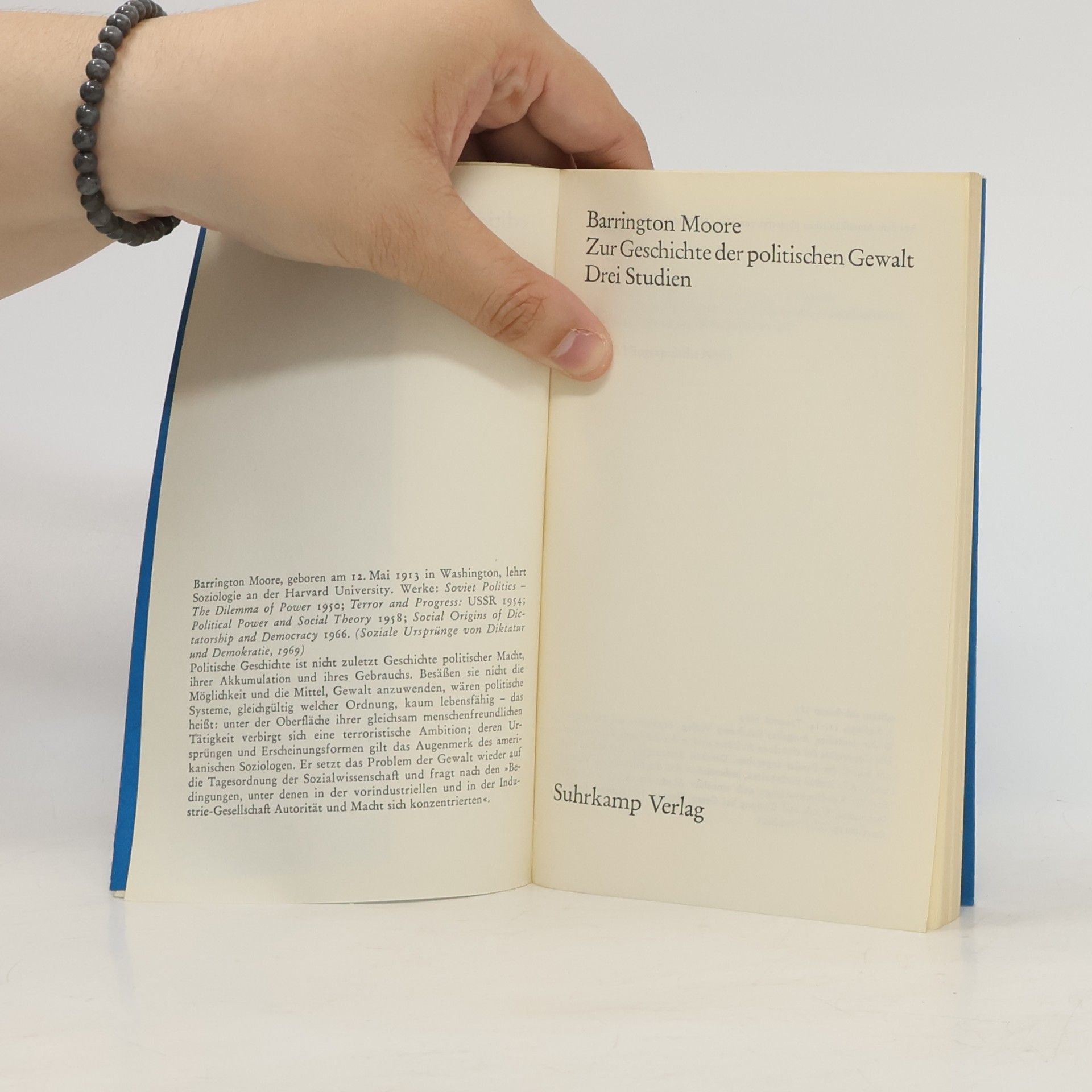 Barrington Moore Zur Geschichte der politischen Gewalt