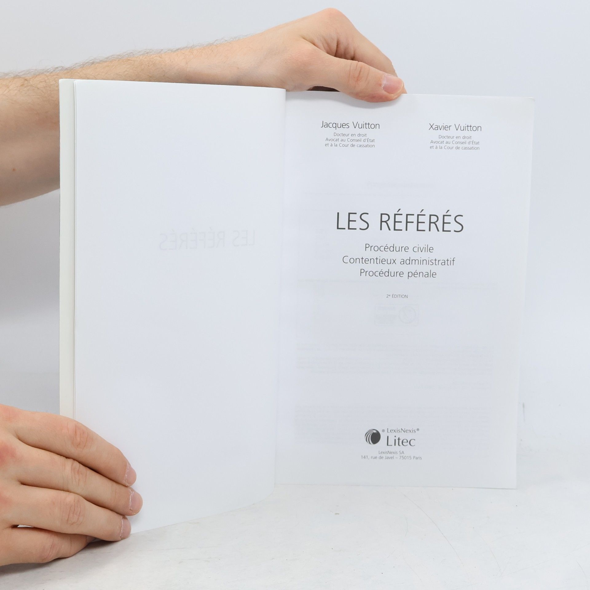 Jacques Vuitton Les référés