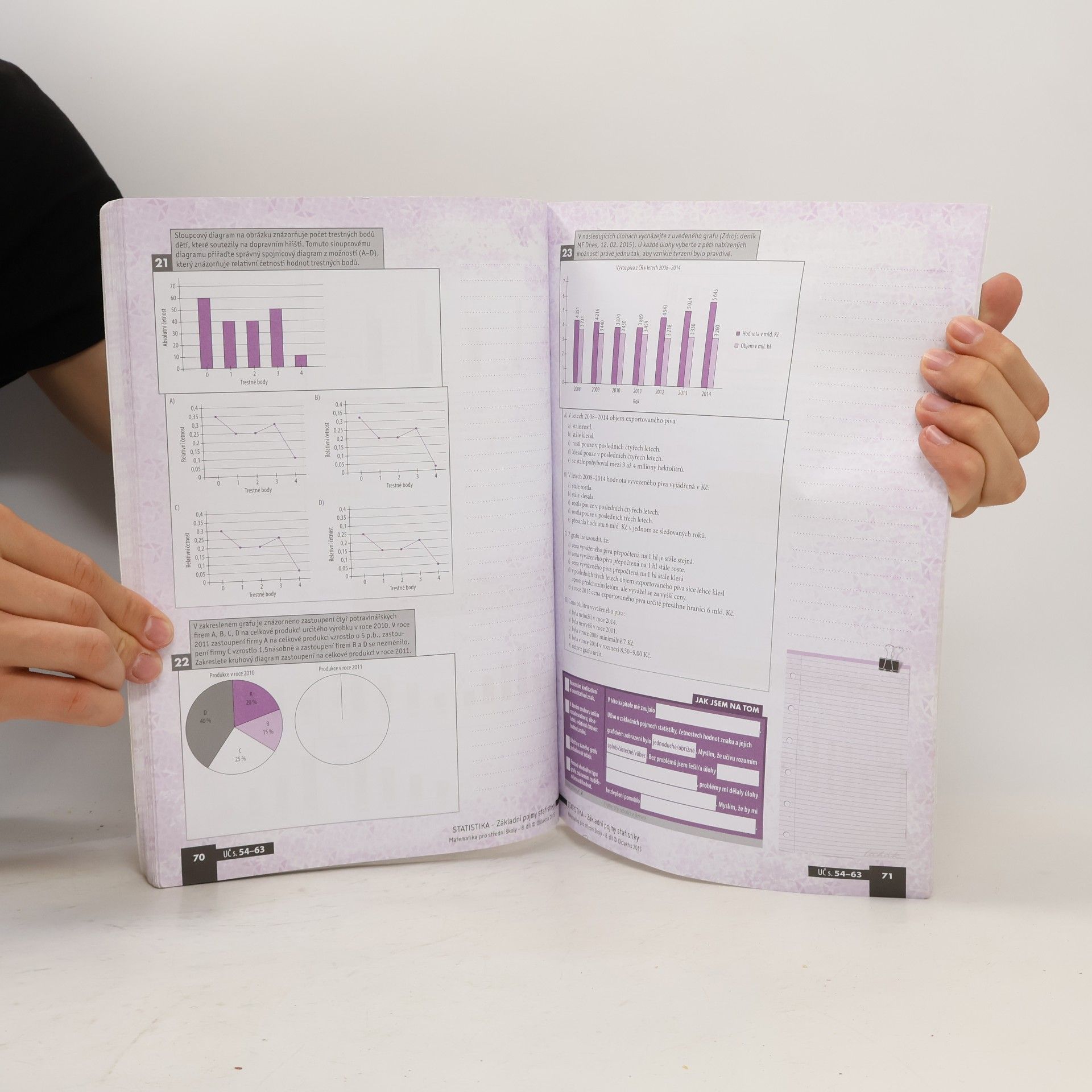 Radek Horenský Matematika pro střední školy. 8. díl, Kombinatorika, pravděpodobnost, statistika. Pracovní sešit