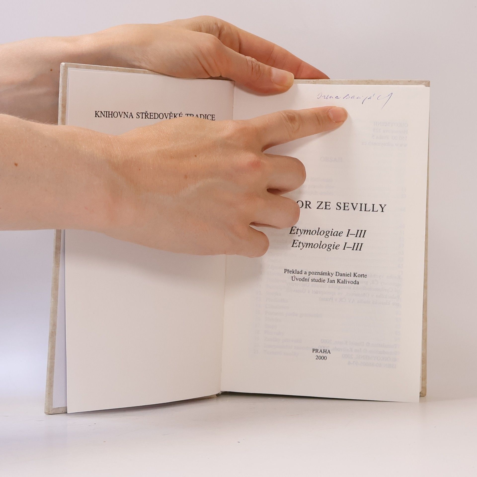 Isidor ze Sevilly Etymologie VI - VII