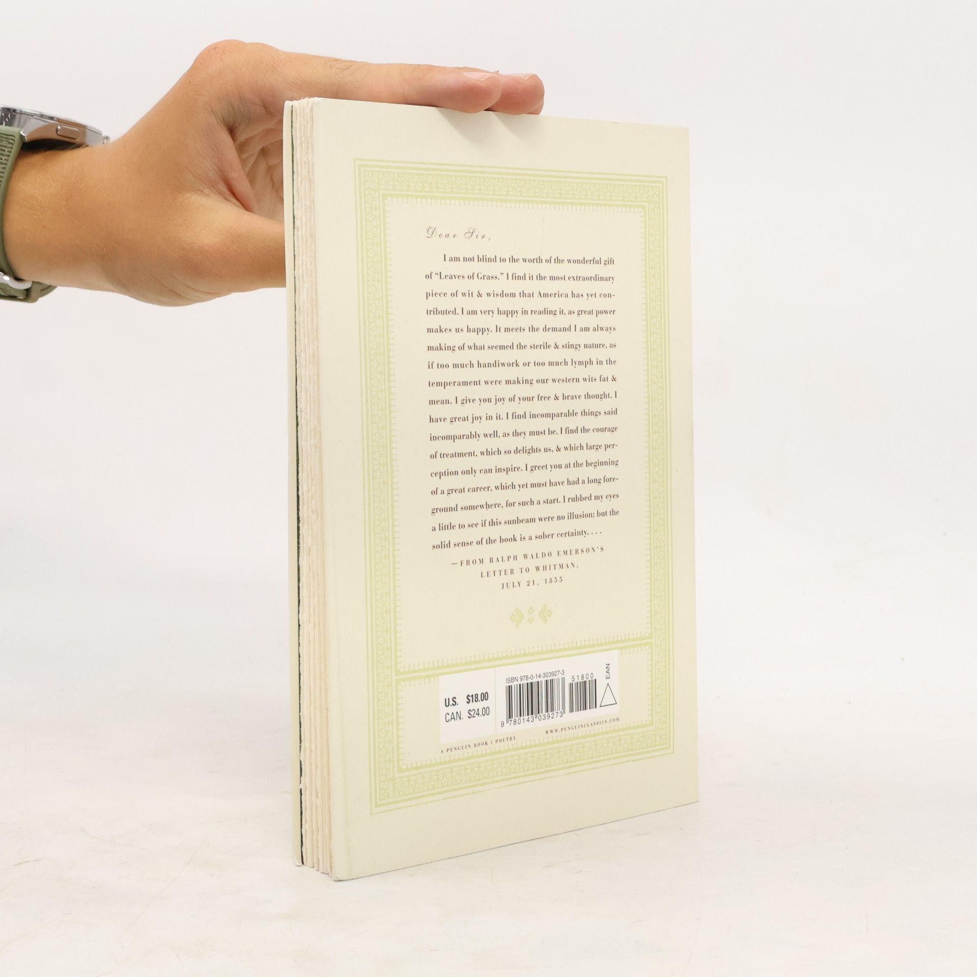 Walt Whitman Penguin Classics: Leaves of Grass