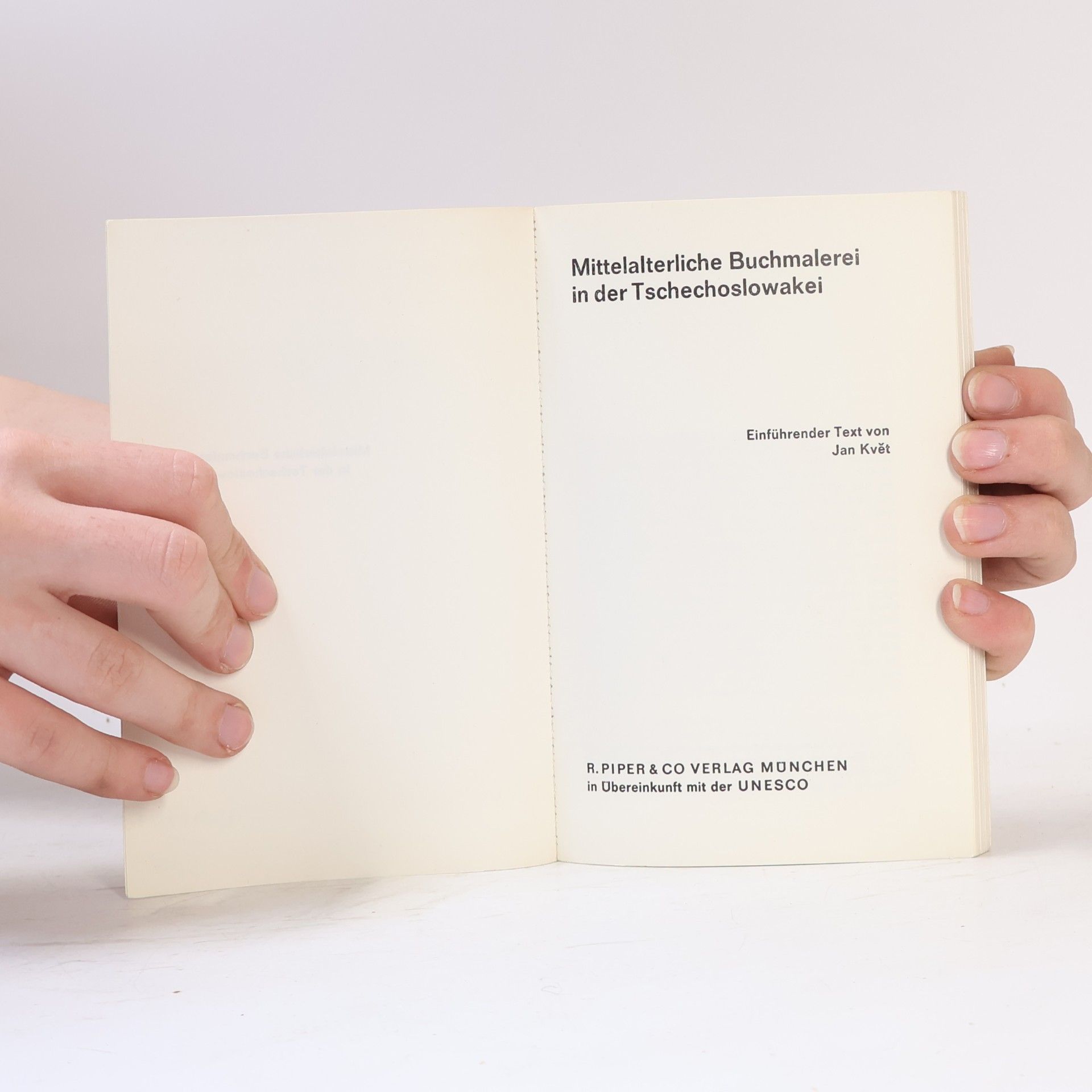 Jan Květ Mittelalterliche Buchmalerei in der Tschechoslowakei