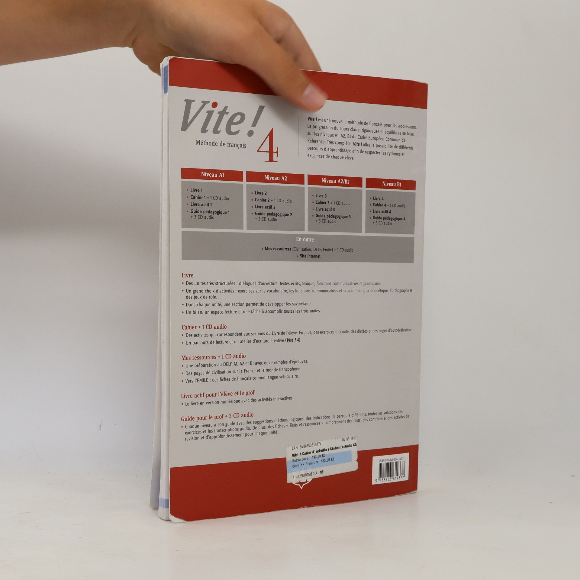Anna Maria Crimi Vite! 4 : méthode de français. Cahier