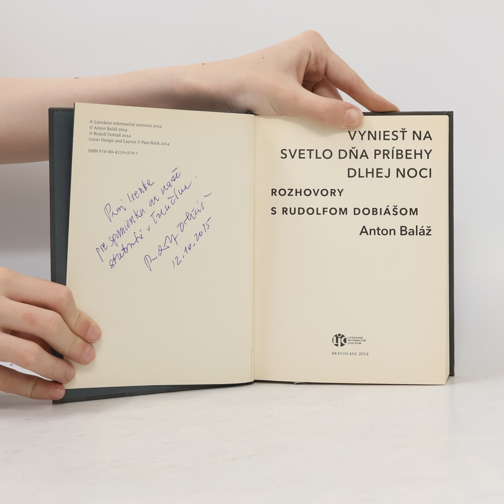 Anton Baláž Vyniesť na svetlo dňa príbehy dlhej noci