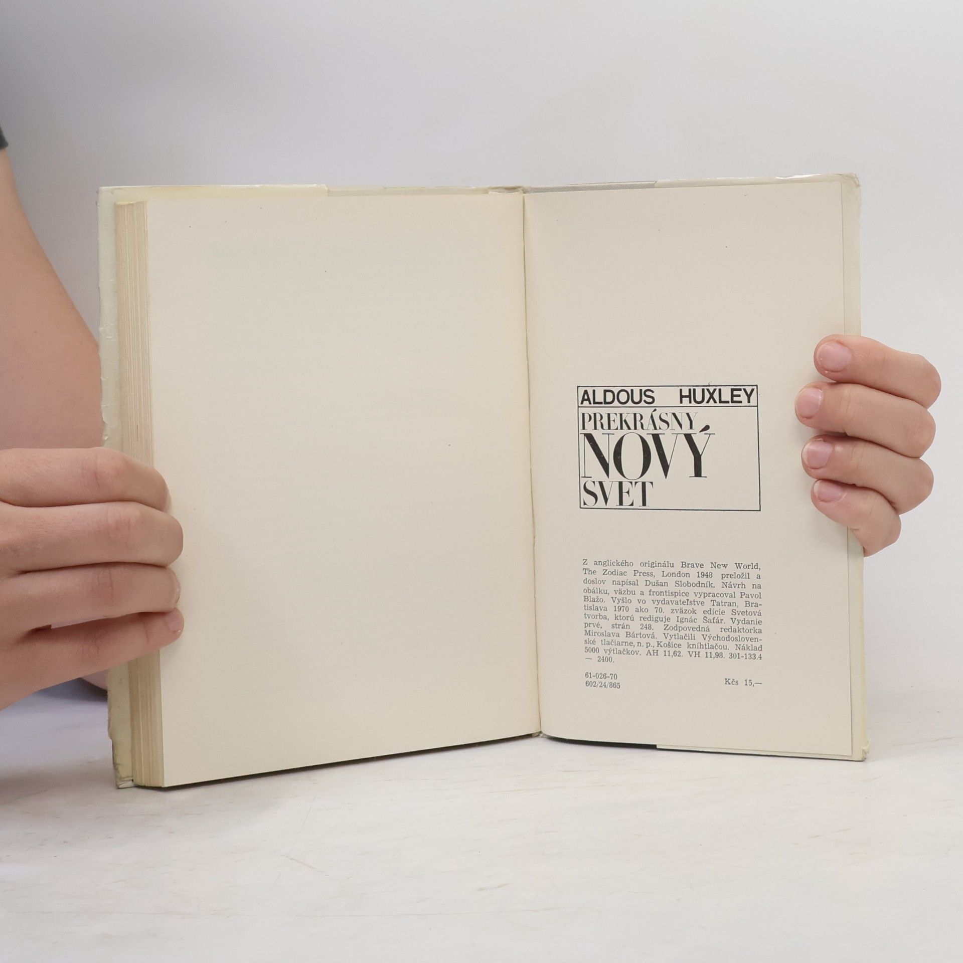 Aldous Huxley Prekrásny nový svet