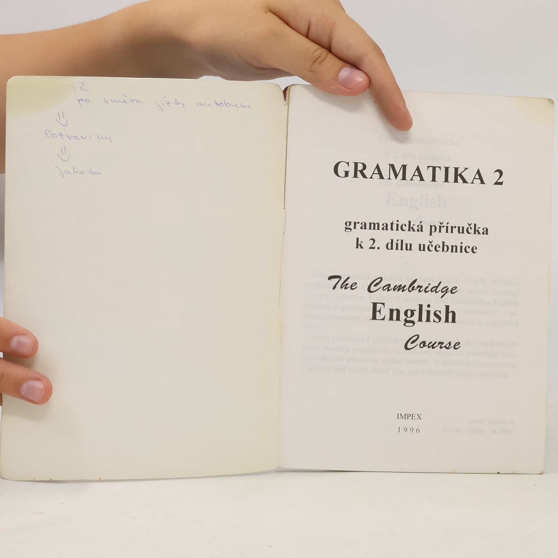 Zdeněk Šmíra Gramatika. 2, Gramatická příručka k 2. dílu učebnice The Cambridge english course