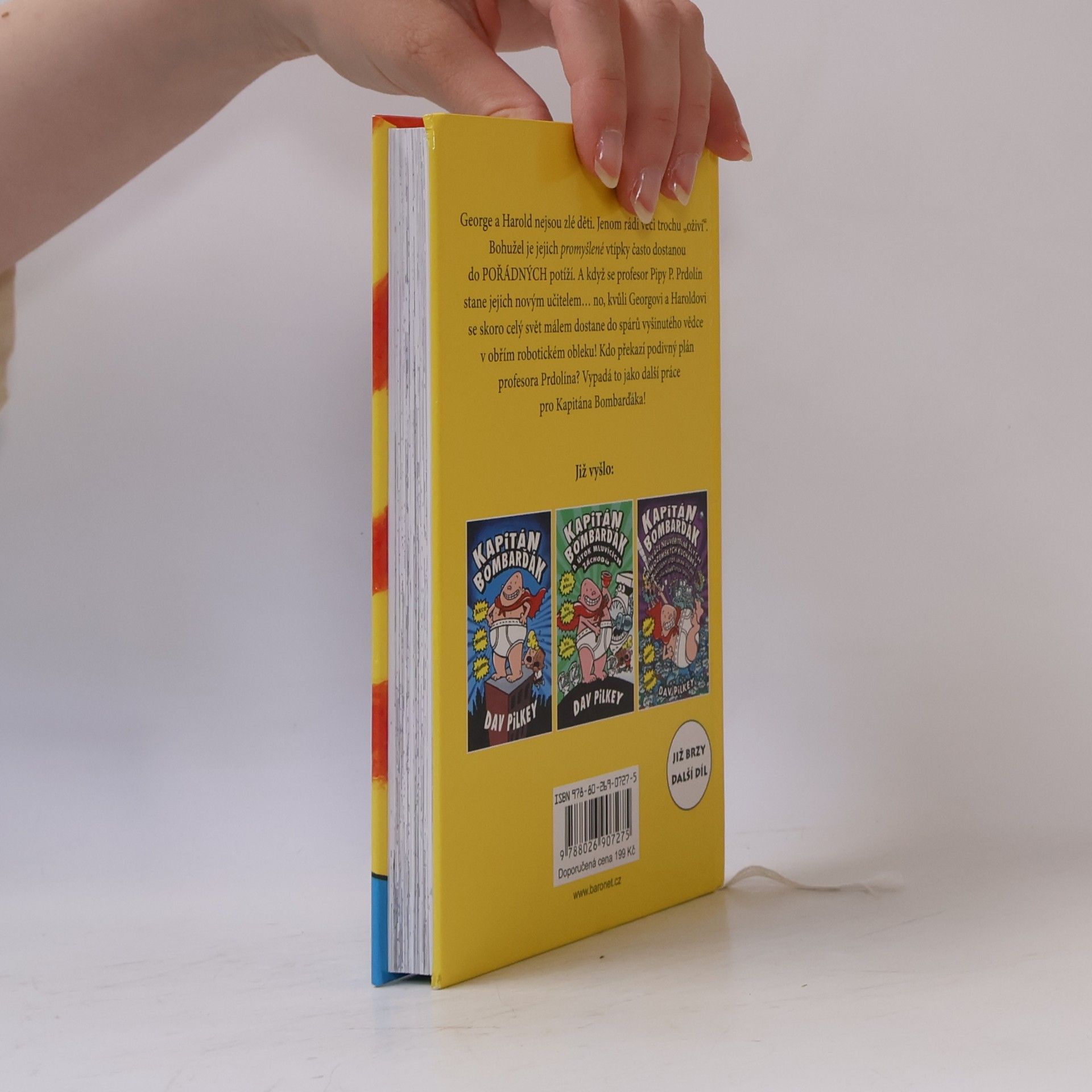 Dav Pilkey Kapitán Bombarďák a podivný plán profesora Prdolína
