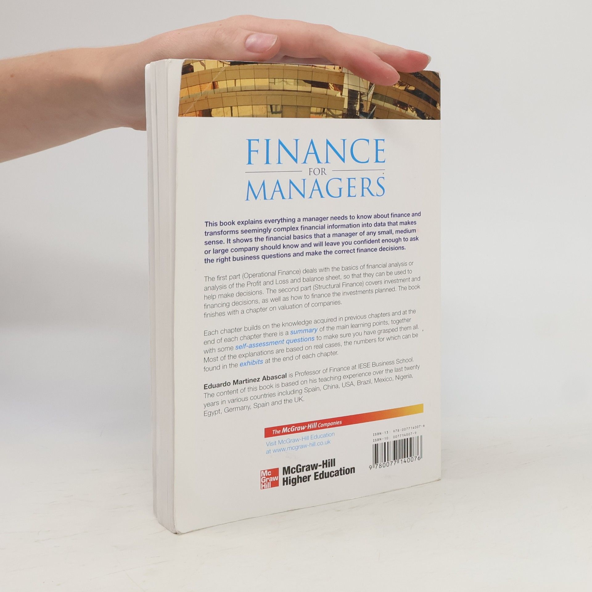 Eduardo Martinez Abascal Finance for Managers