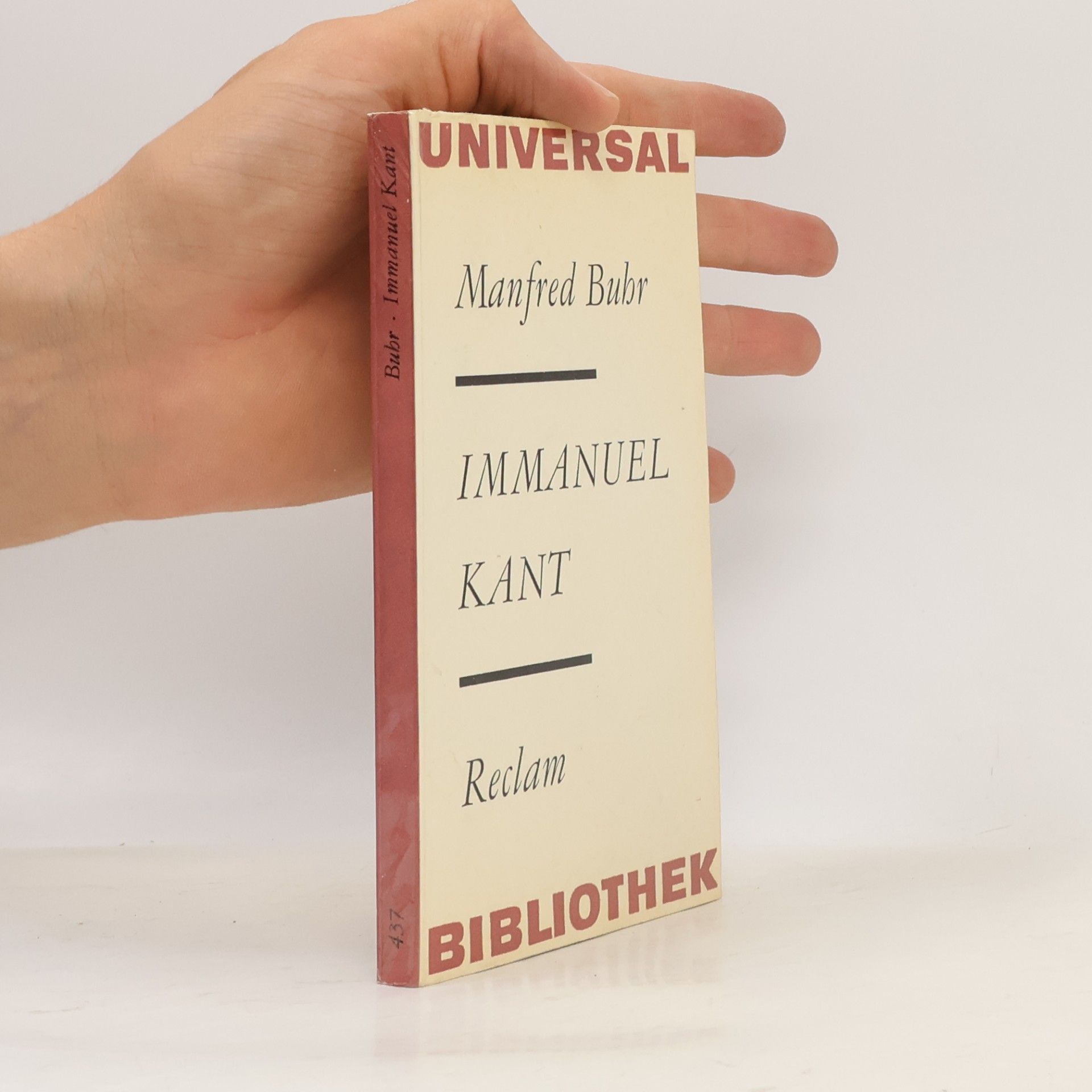 Manfred Buhr Immanuel Kant