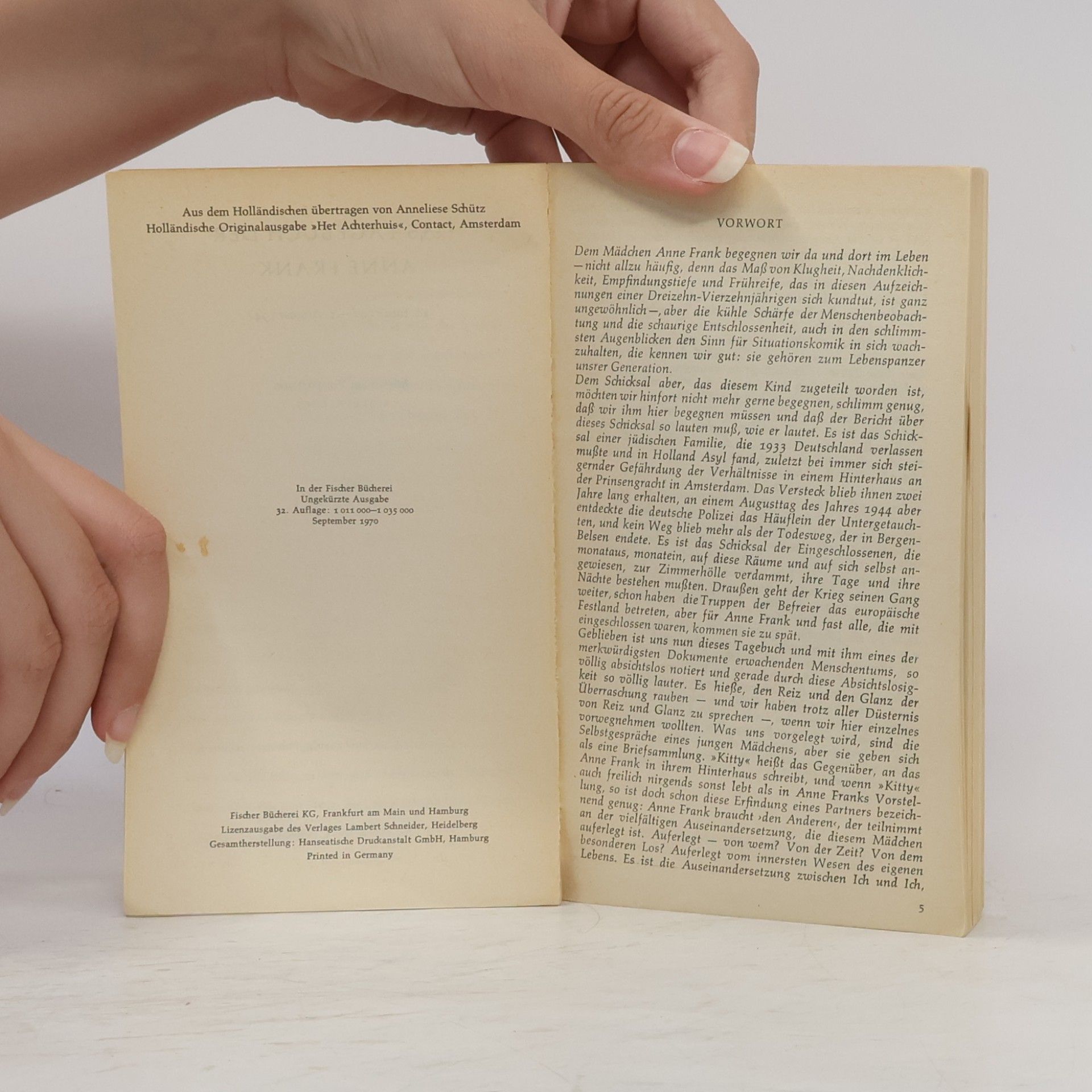 Anne Frank Das Tagebuch der Anne Frank