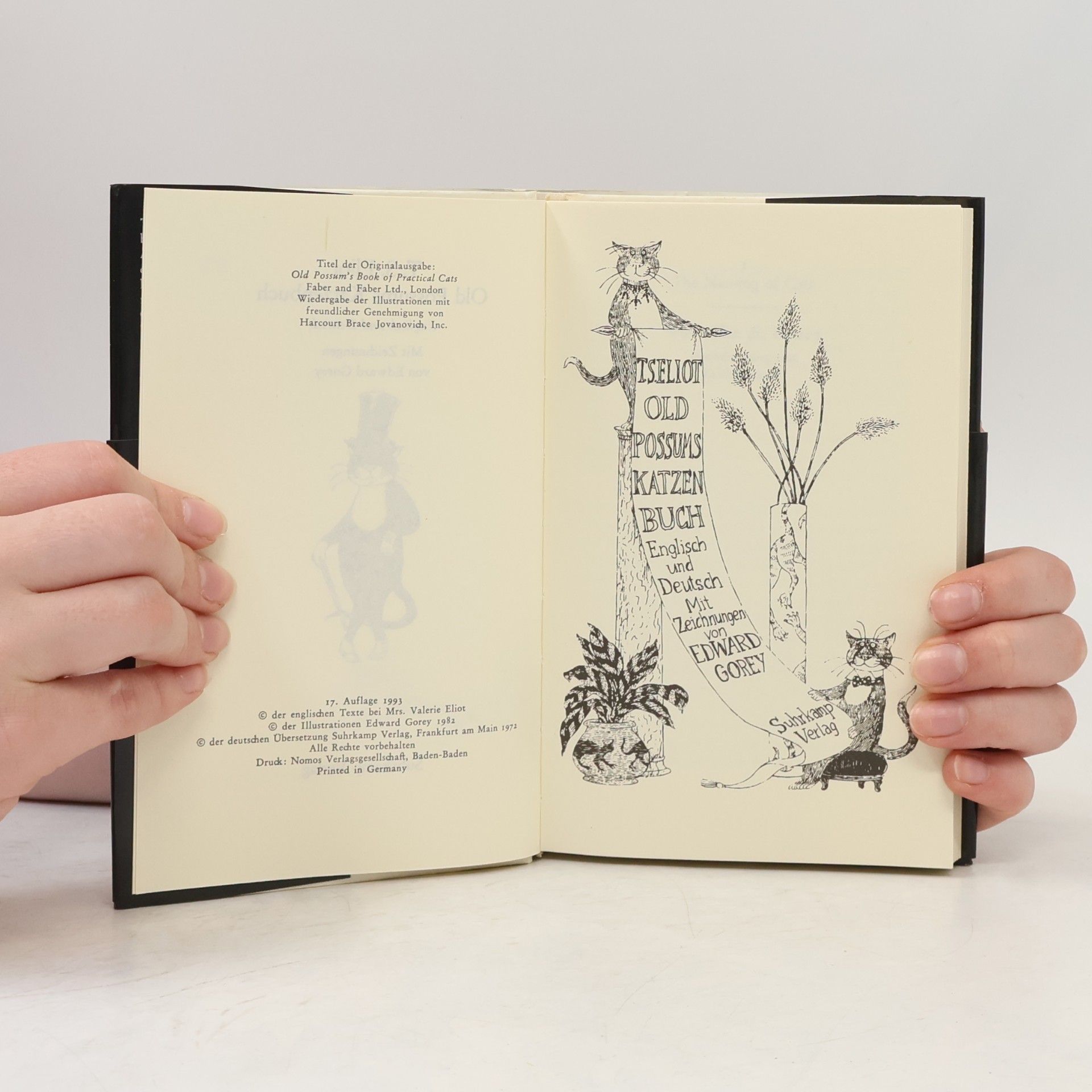 Thomas Stearns Eliot Old Possums Katzenbuch. Cats