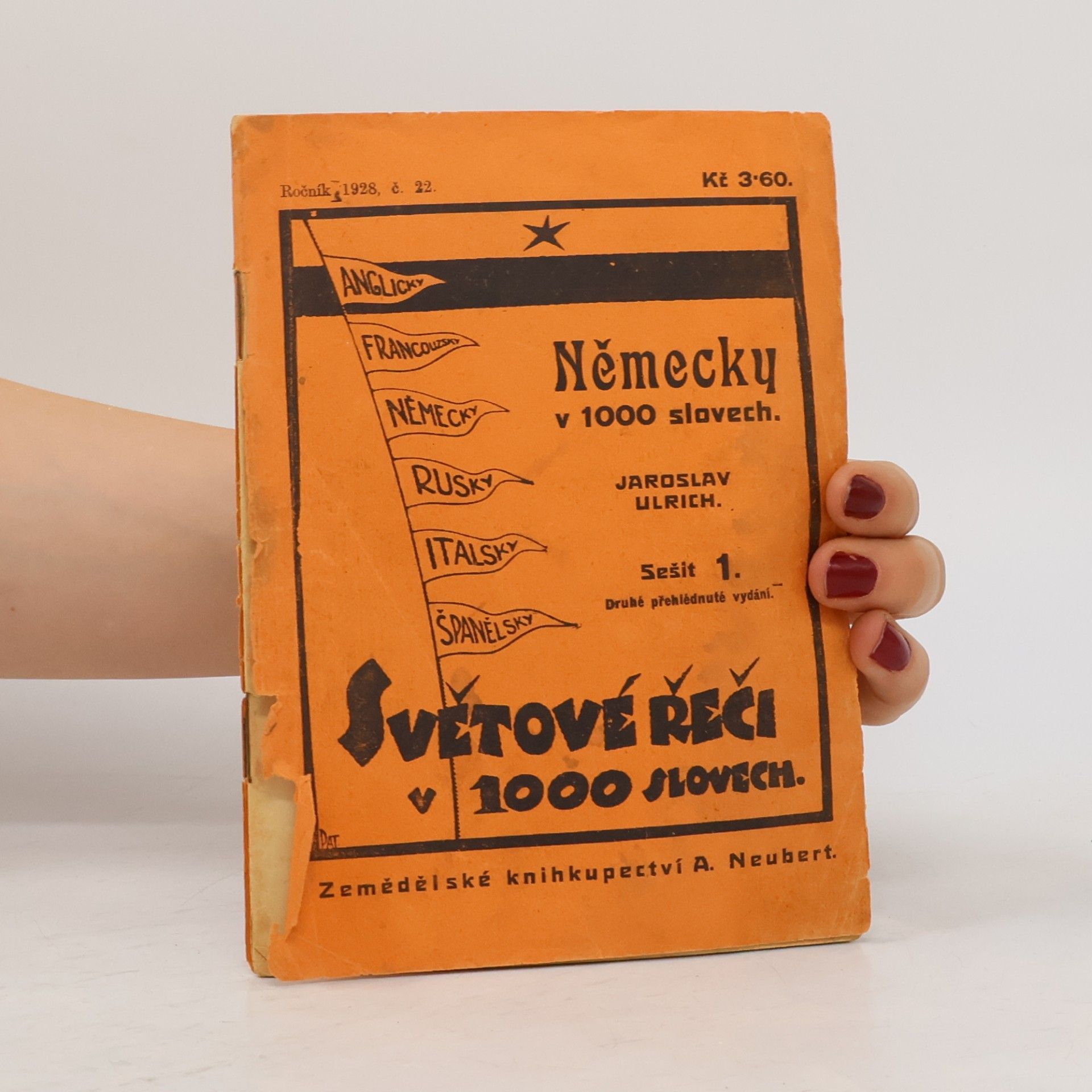 Jaroslav Ulrich Světové řeči v 1000 slovech pro samouky, kursy a začátečníky. Německy v 1000 slovech