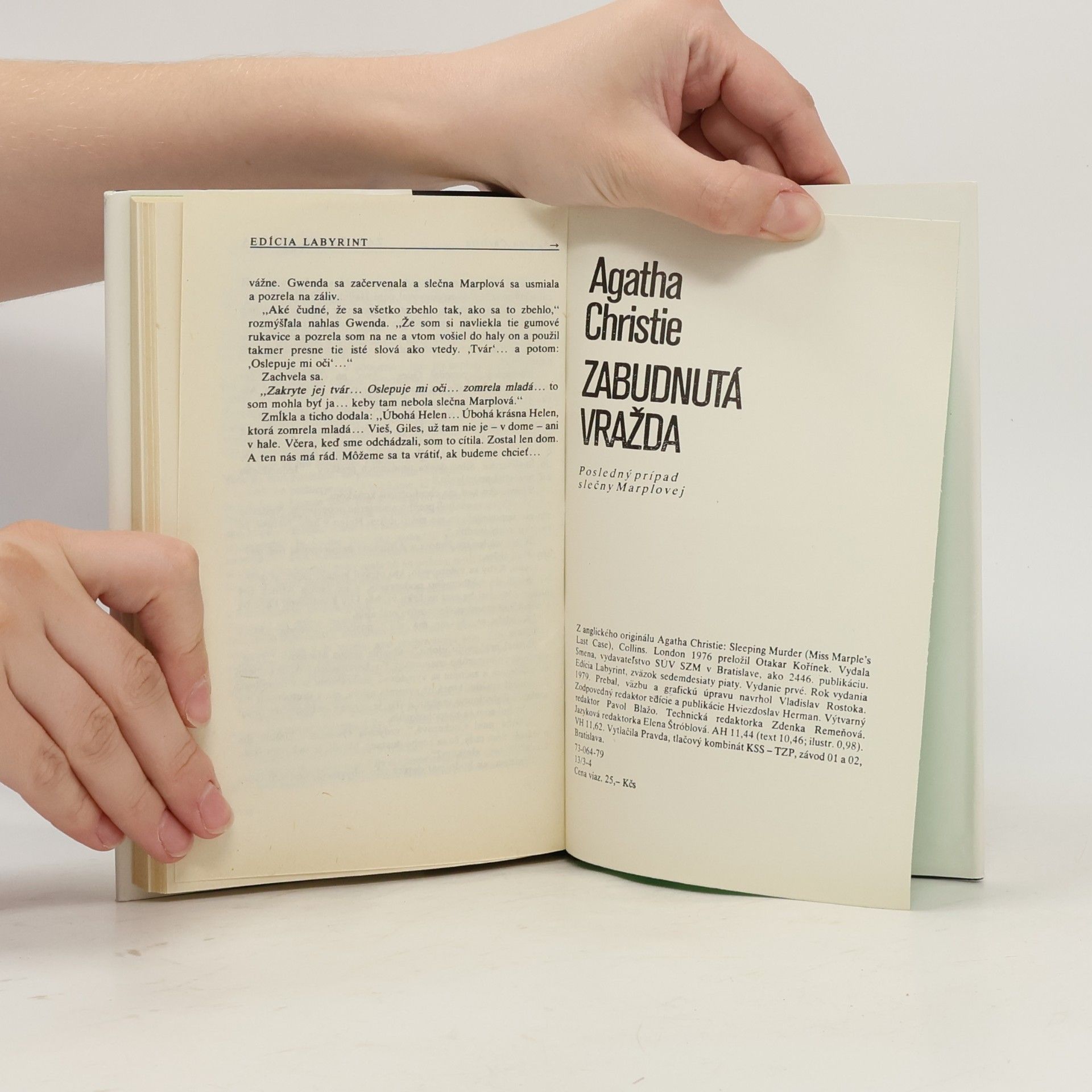 Agatha Christie Zabudnutá vražda