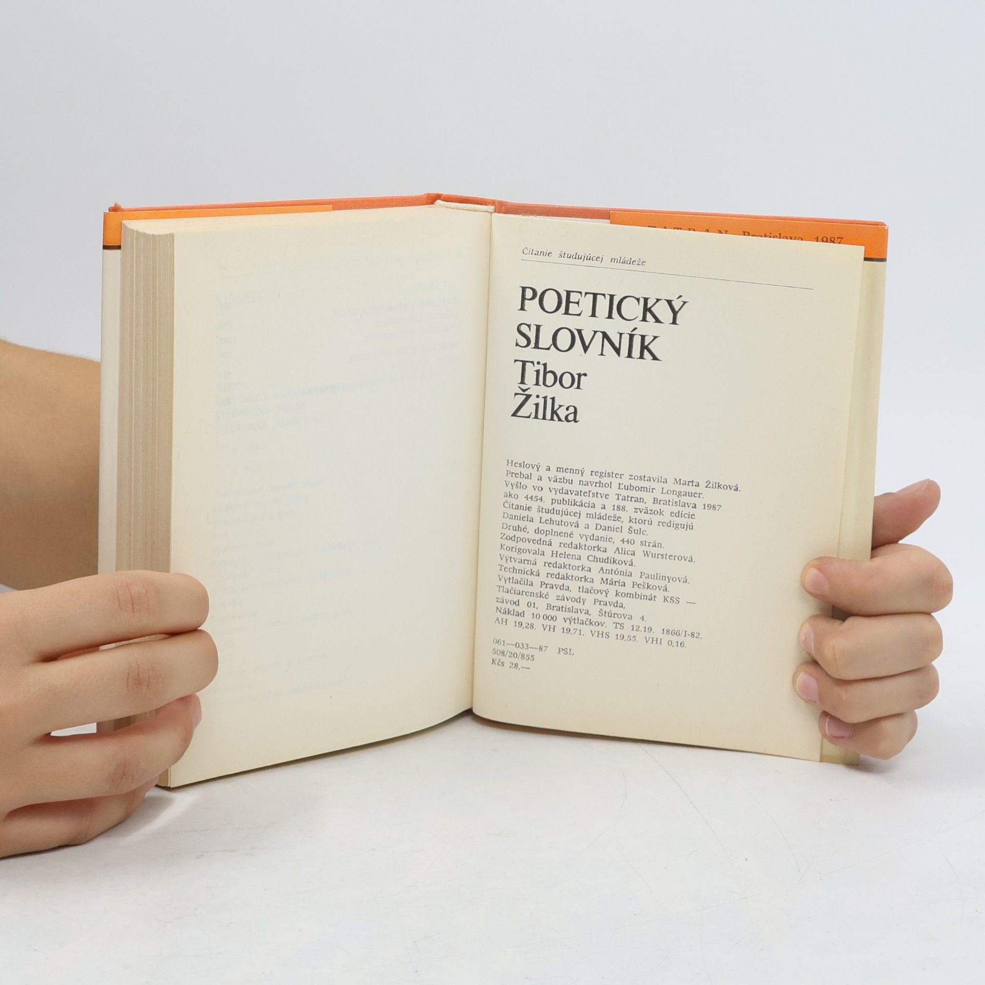 Tibor Žilka Poetický slovník