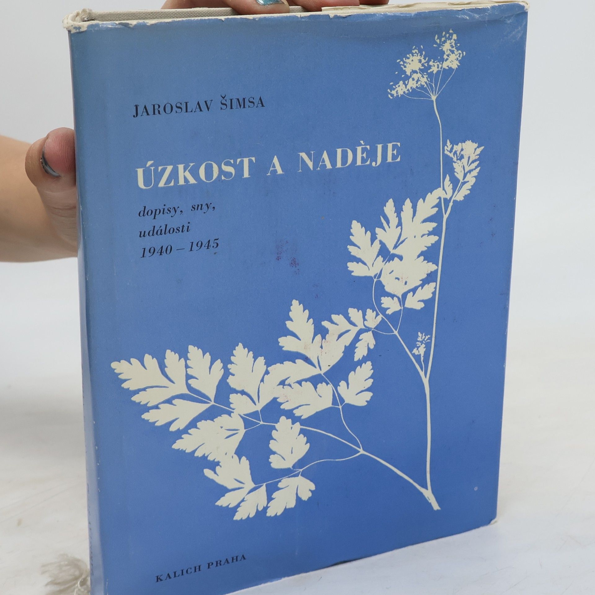 Jaroslav Šimsa Úzkost a naděje. Dopisy, sny, události 1940-1945