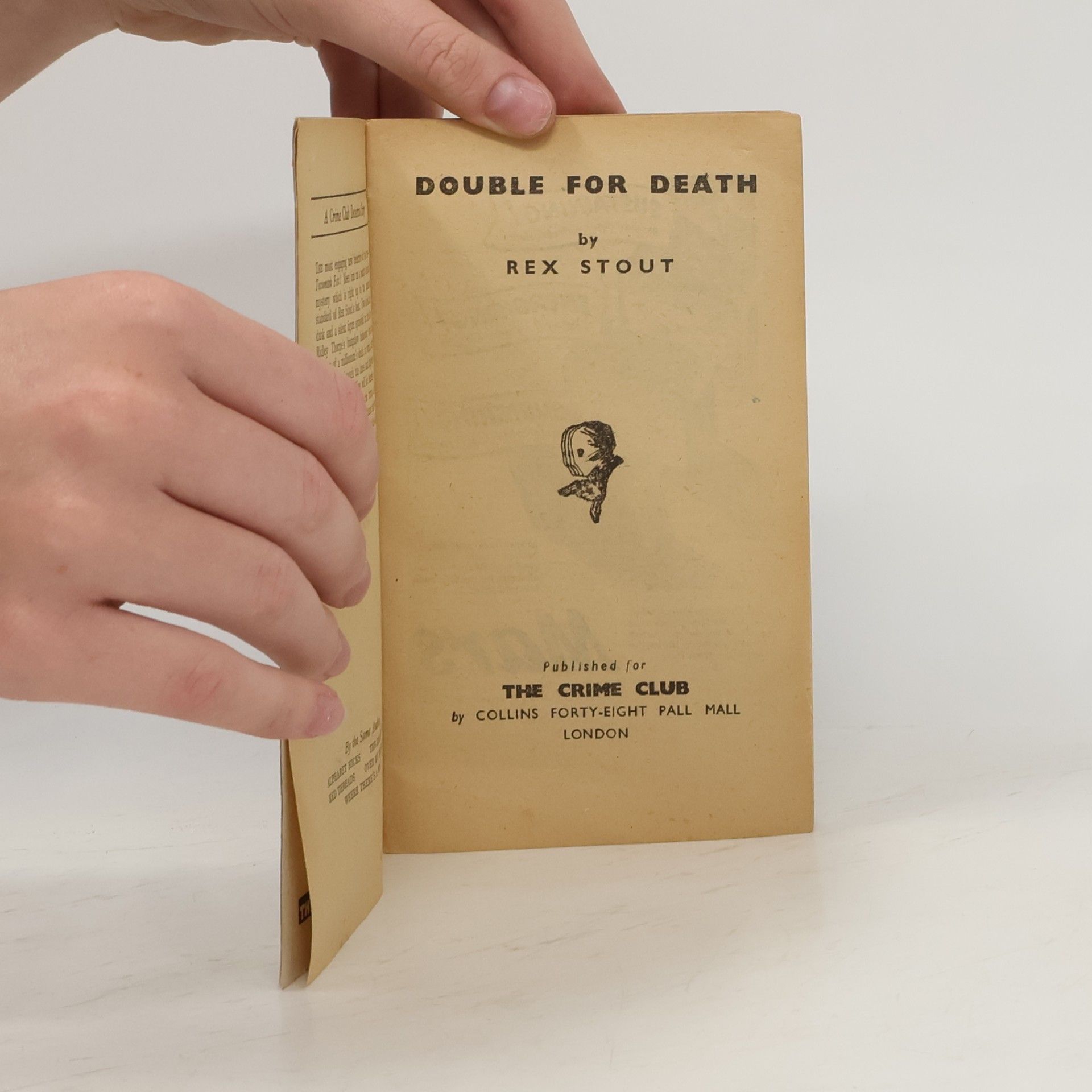 Rex Stout Double for Death