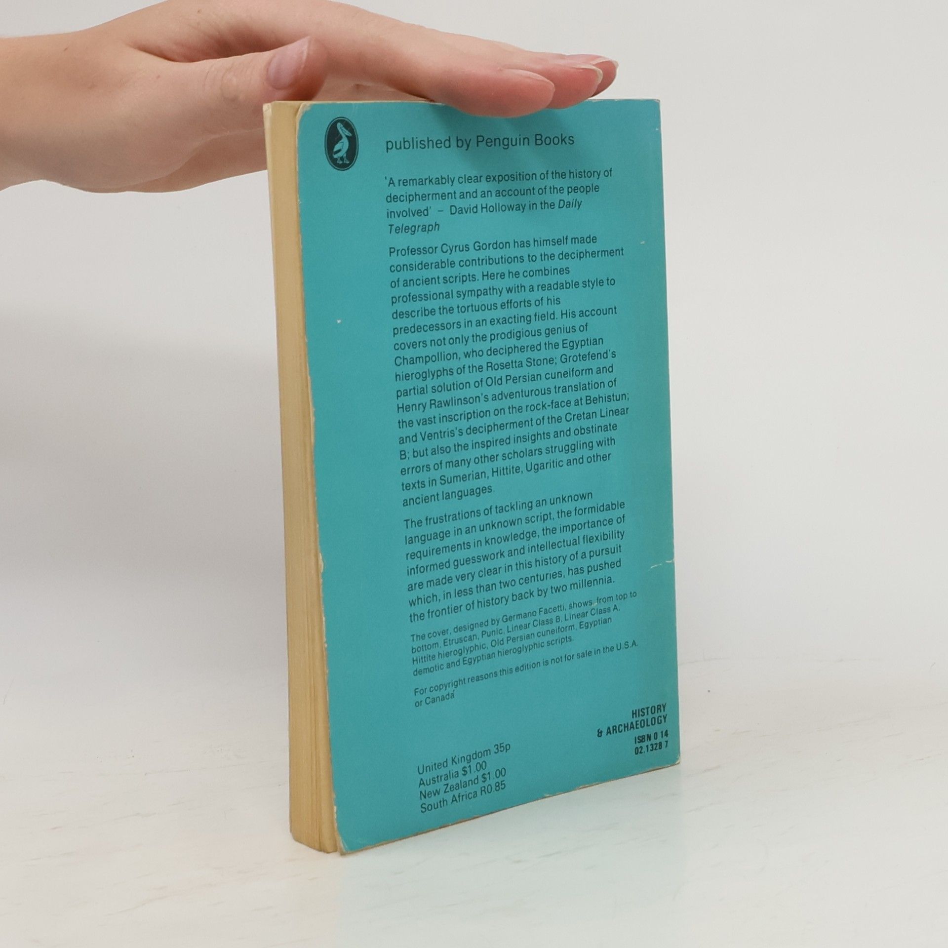 Cyrus Herzl Gordon Pelican Book: Forgotten Scripts