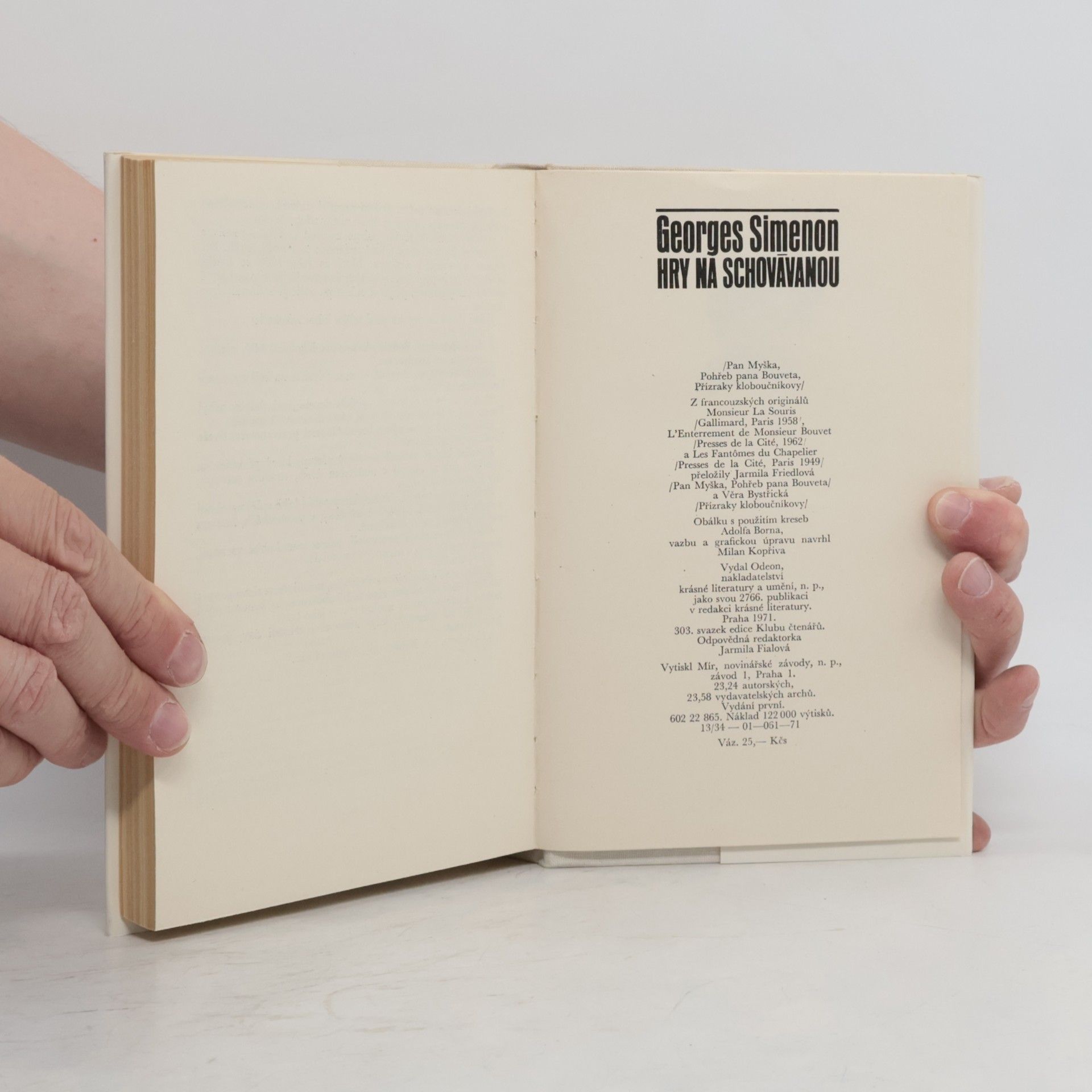 Georges Simenon Hry na schovávanou