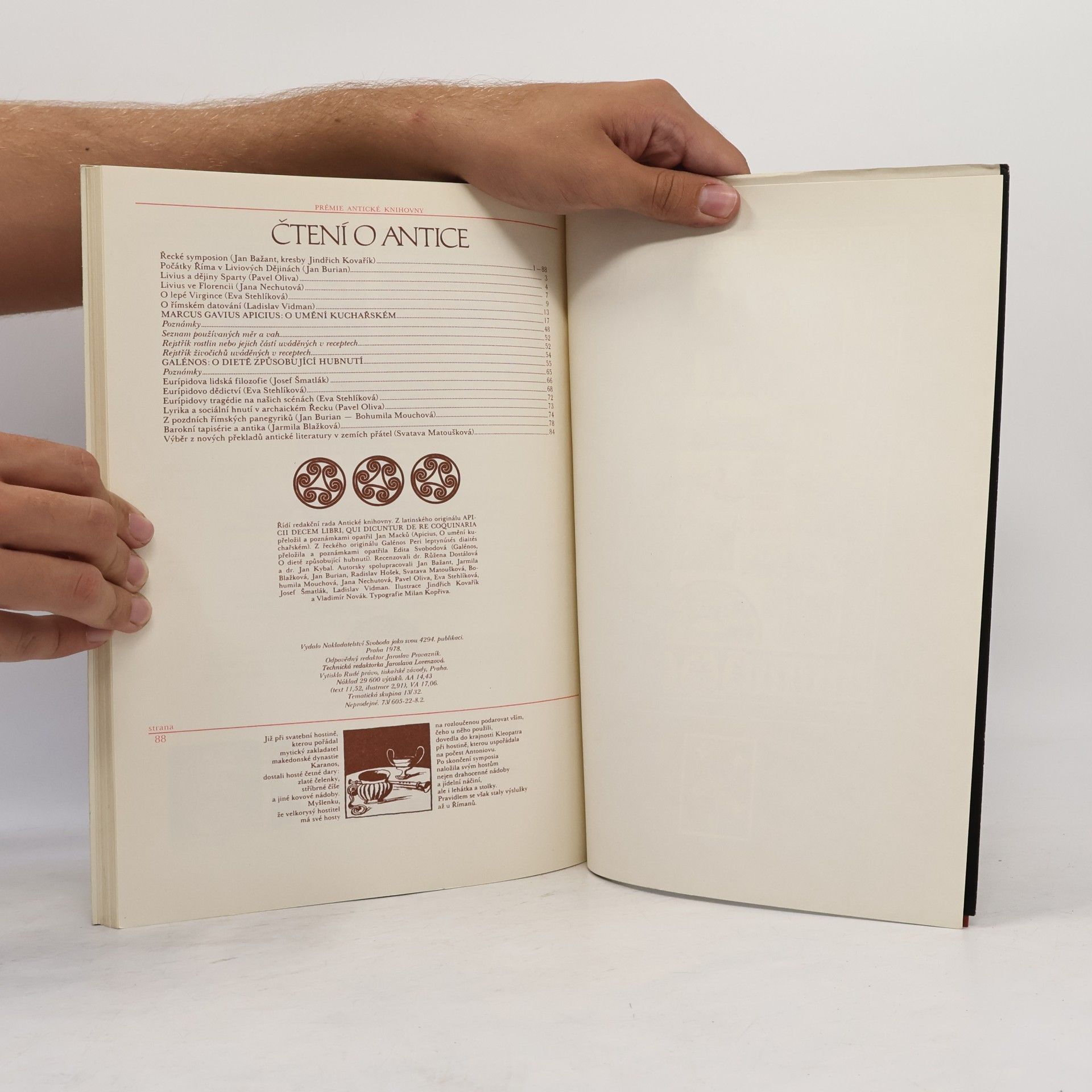 Various authors Čtení o antice 1977
