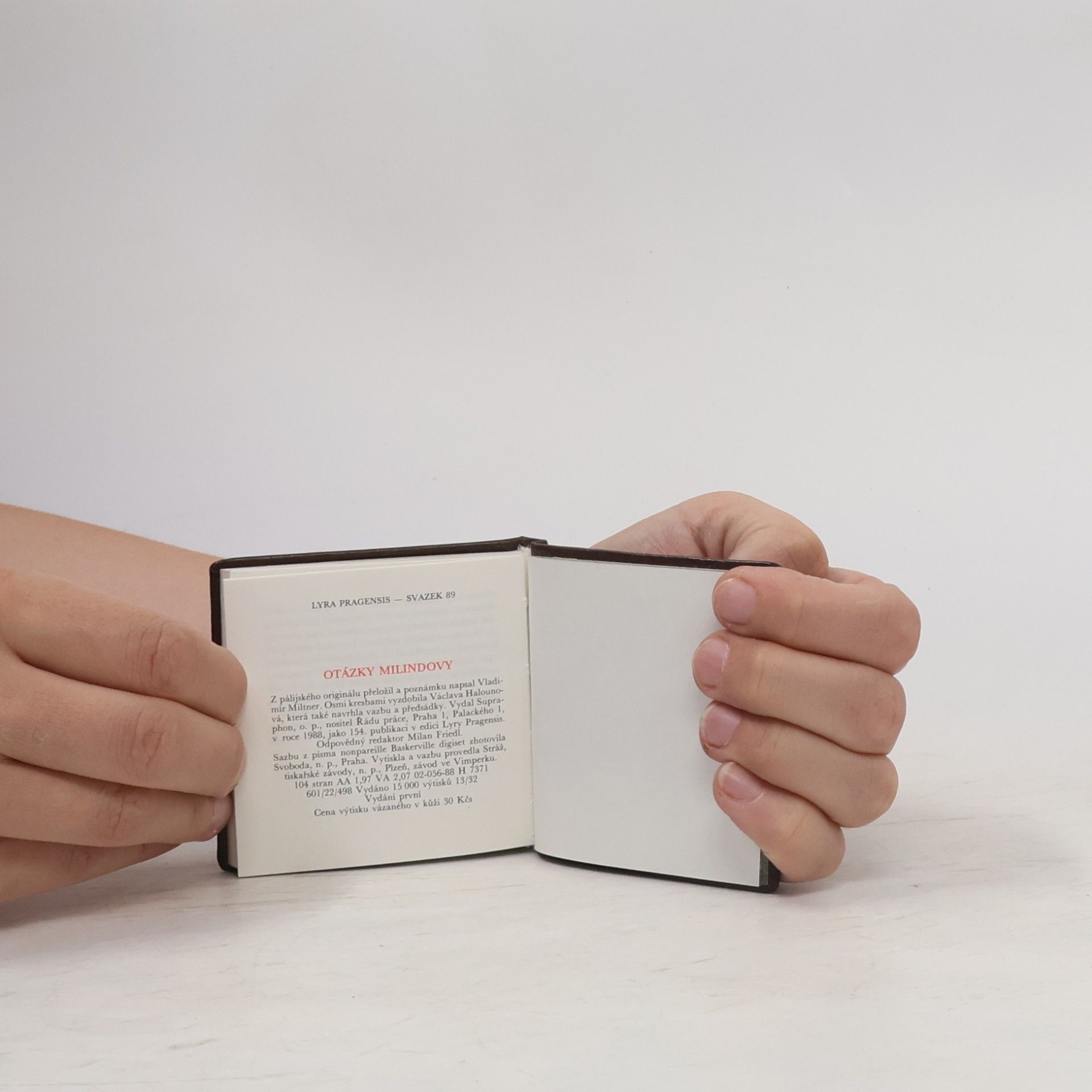 Collectif d'auteurs Otázky Milindovy
