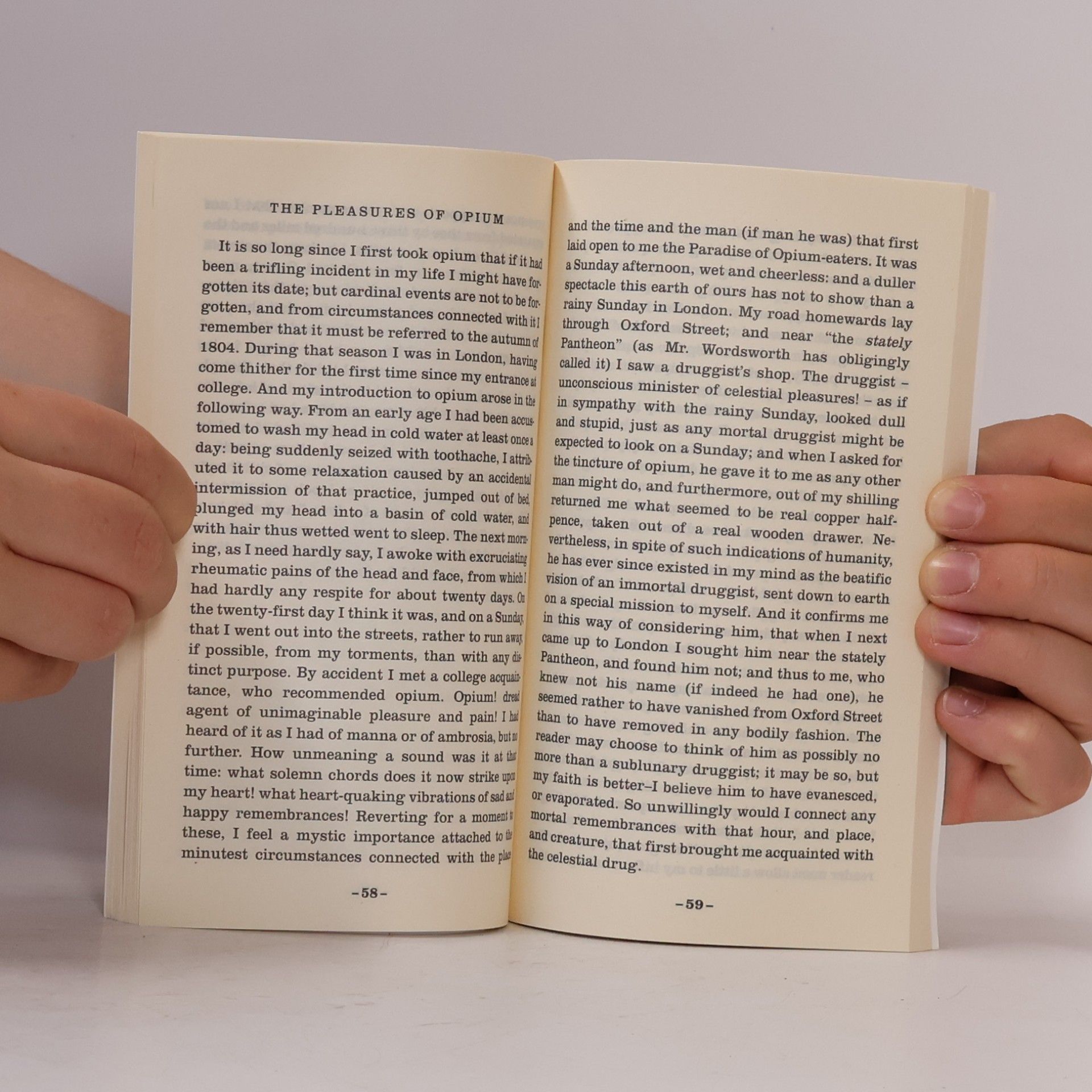 Thomas De Quincey Confessions of an English Opium Eater