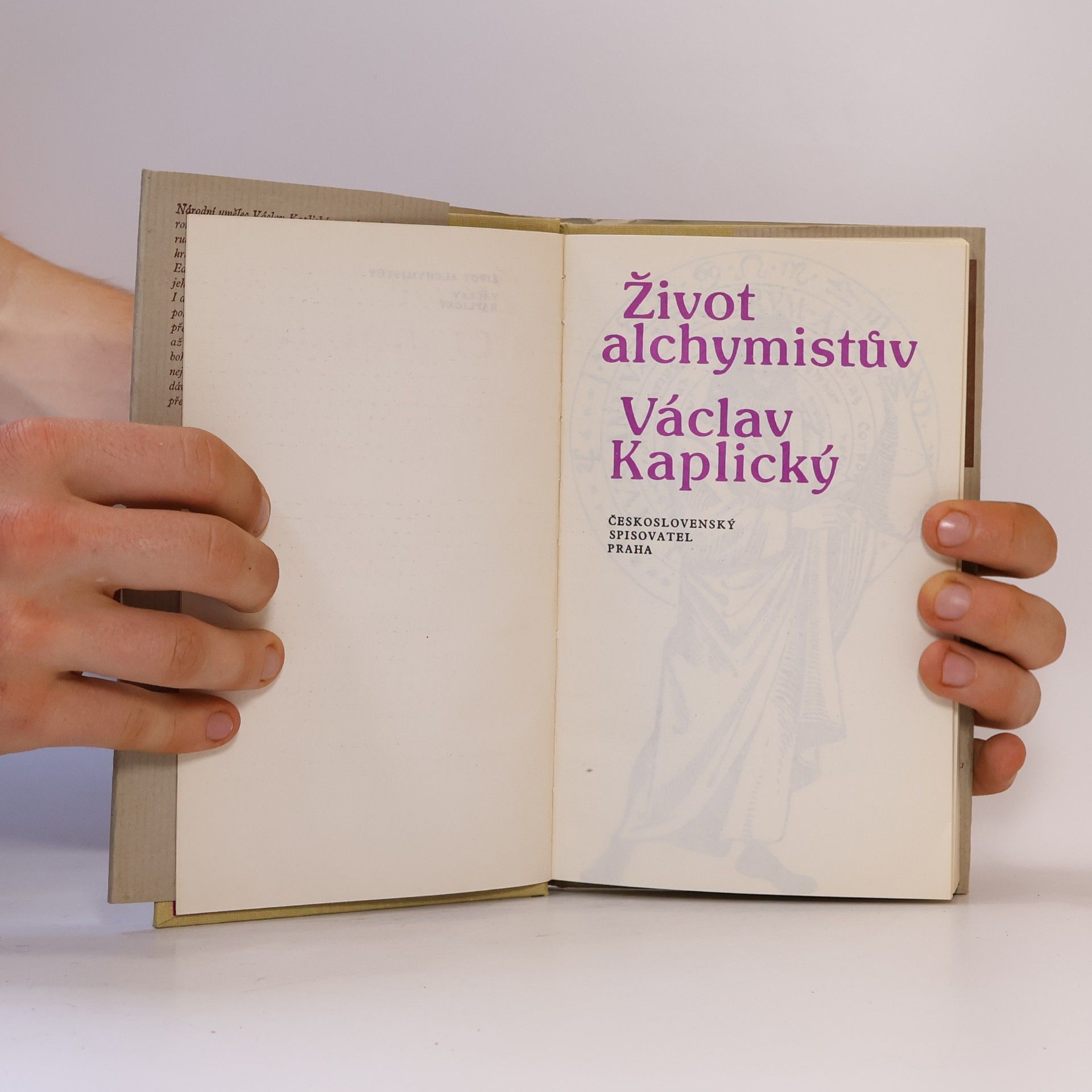 Václav Kaplický Život alchymistův