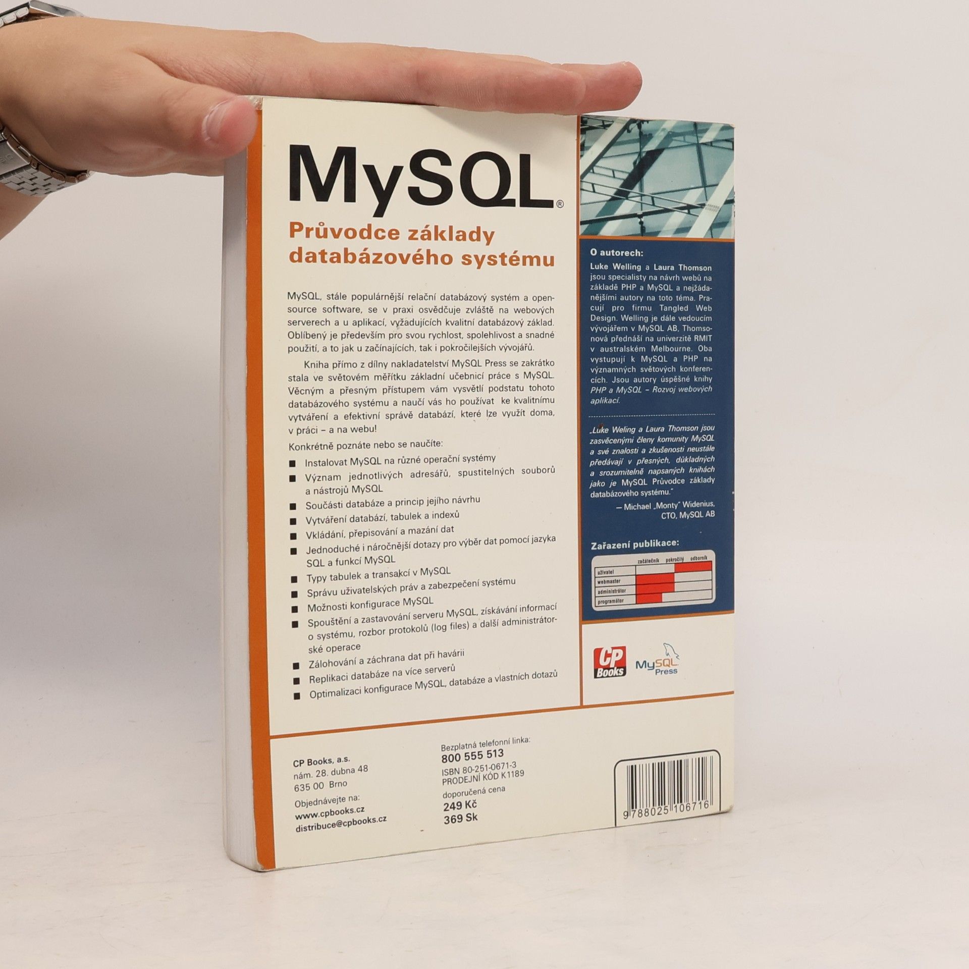 Luke Welling MySQL: Průvodce základy databázového systému