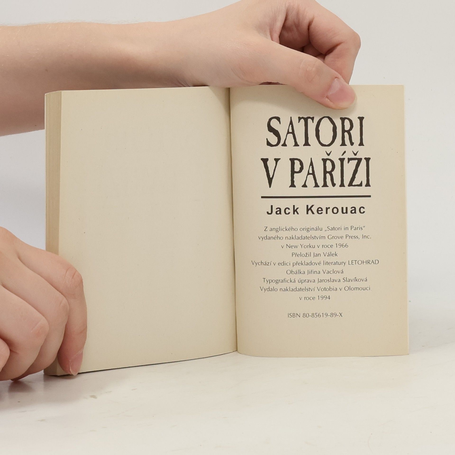 Jack Kerouac Satori v Paříži