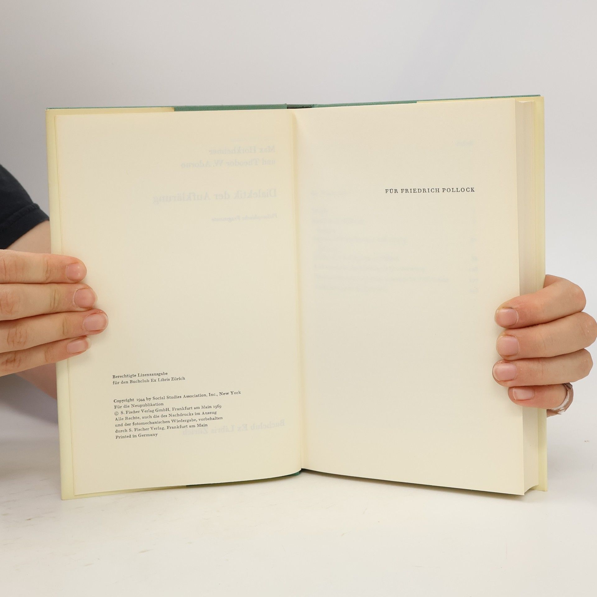 Max Horkheimer Dialektik der Aufklärung