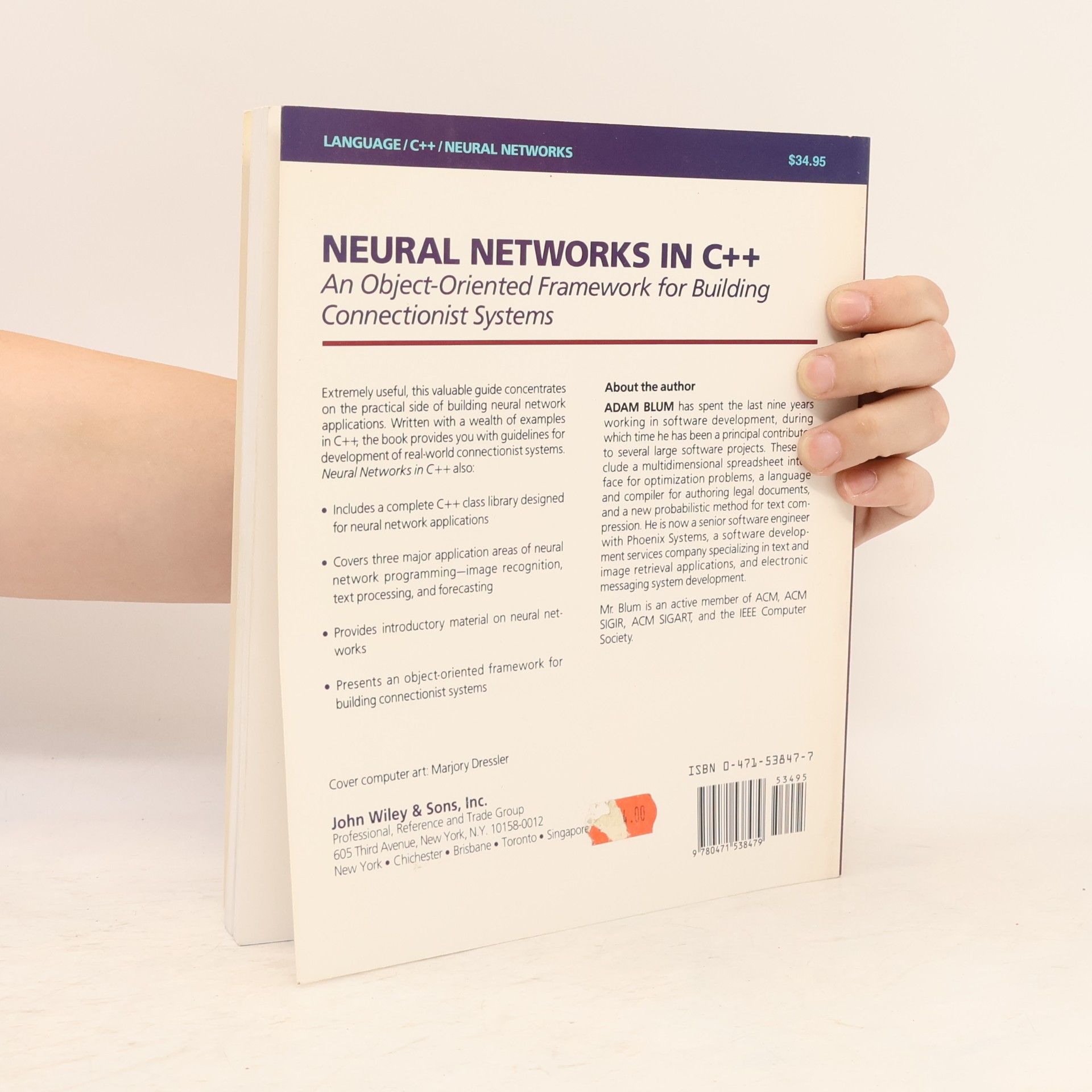 Adam Blum Wiley Professional Computing: Neural Networks in C++